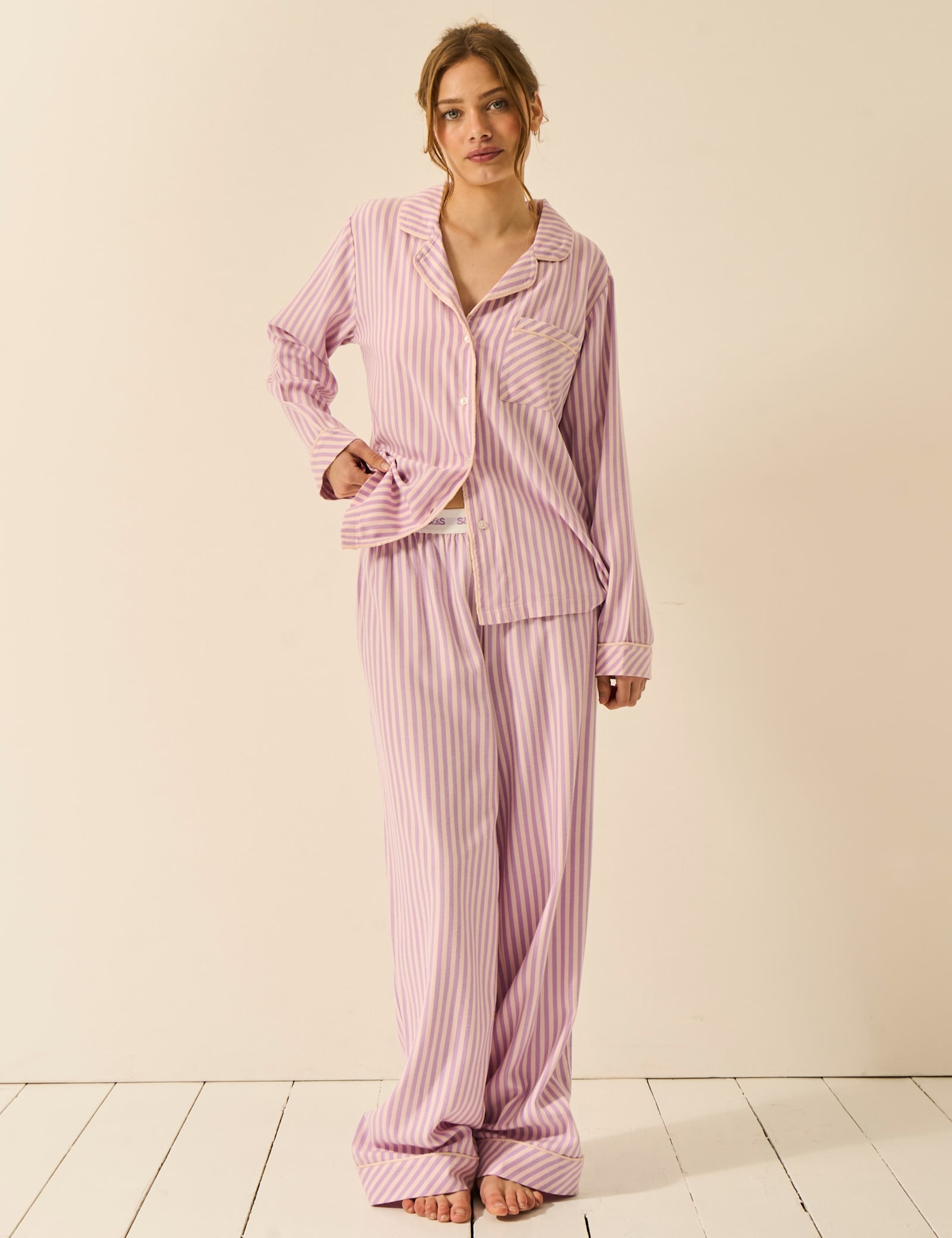 Striped Pyjama Top - image 1