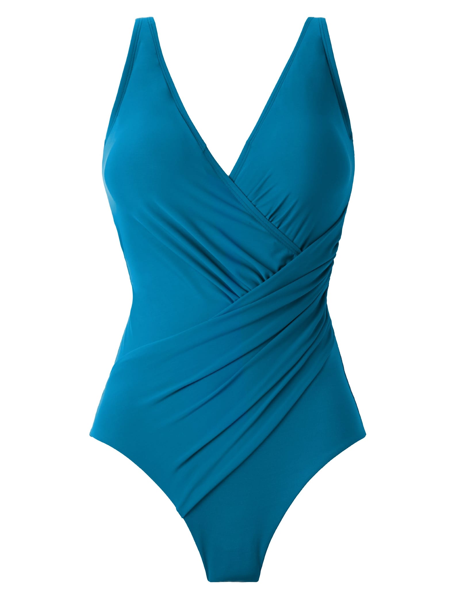 Oceanus Non-Wired Firm Tummy Control V Neck Swimsuit - image 1
