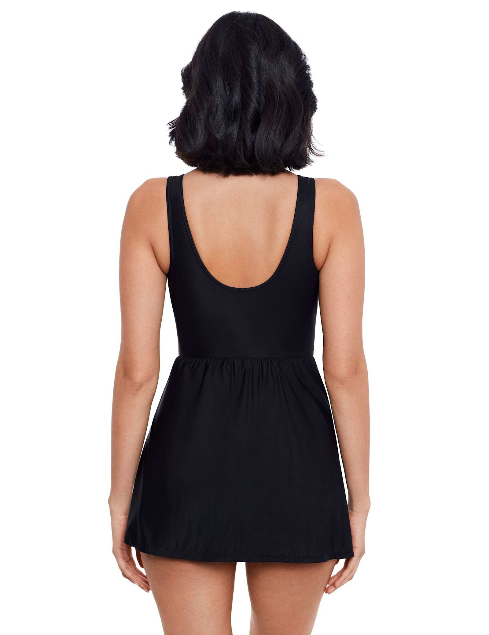 Marais Underwired Non-Padded Firm Tummy Control Smoothing V-Neck Swim Dress - image 4