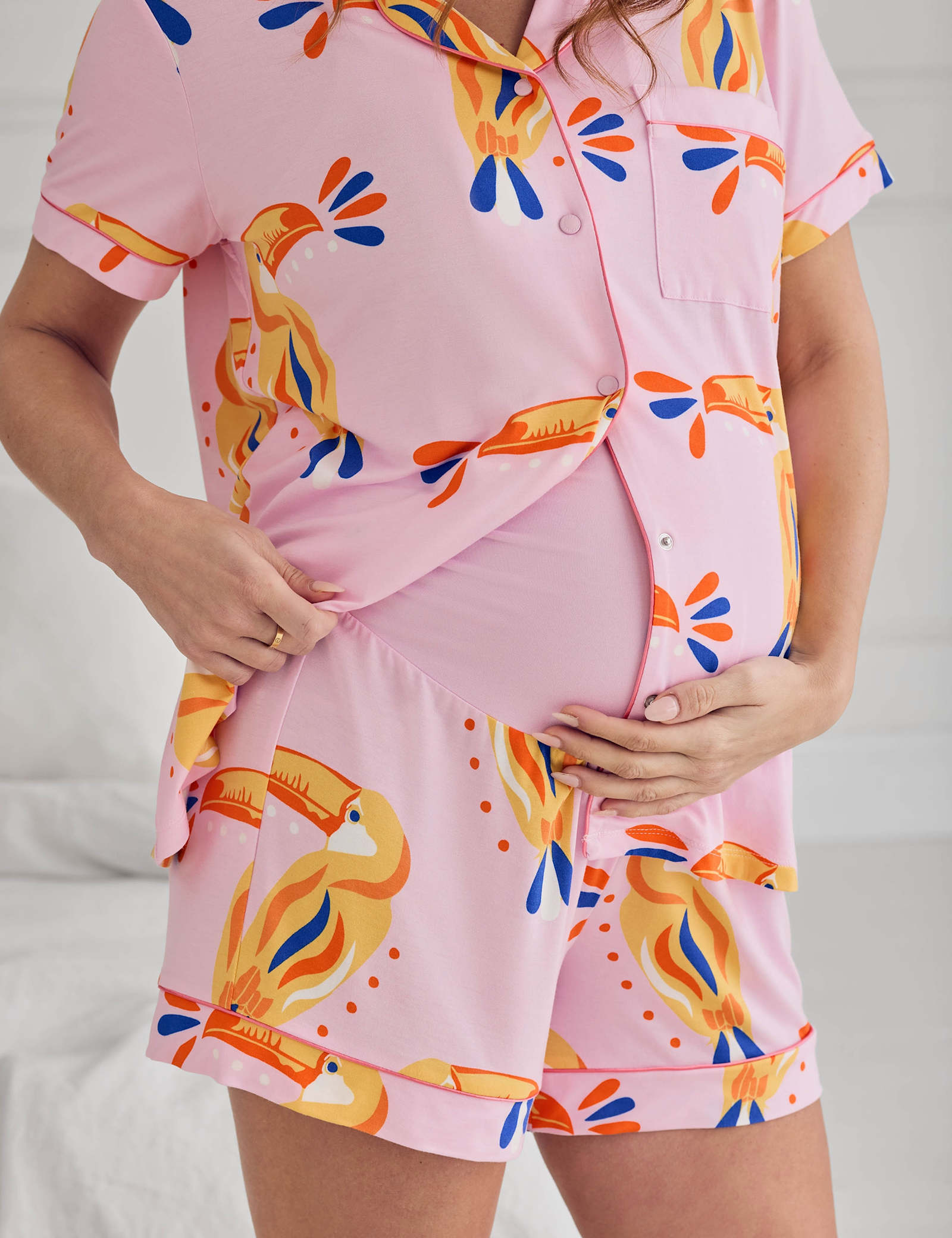 Modal Rich Maternity Toucan Shortie Set - image 3
