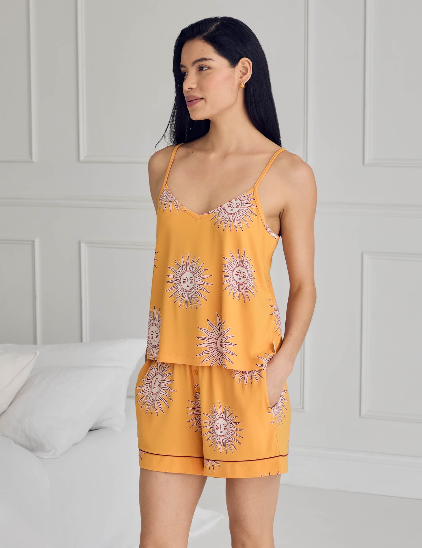 Sun Strappy Cami Top And Boxer Shortie Set - image 5