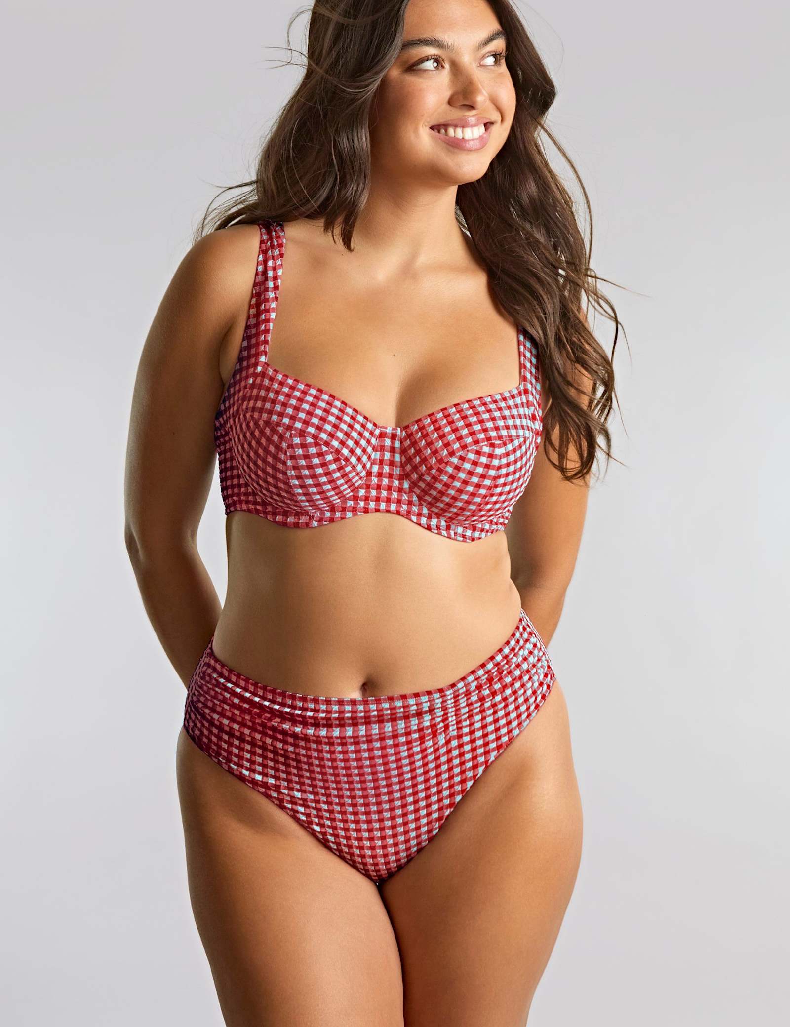 Olivia Gingham Wired Bikini Top D-K - image 4