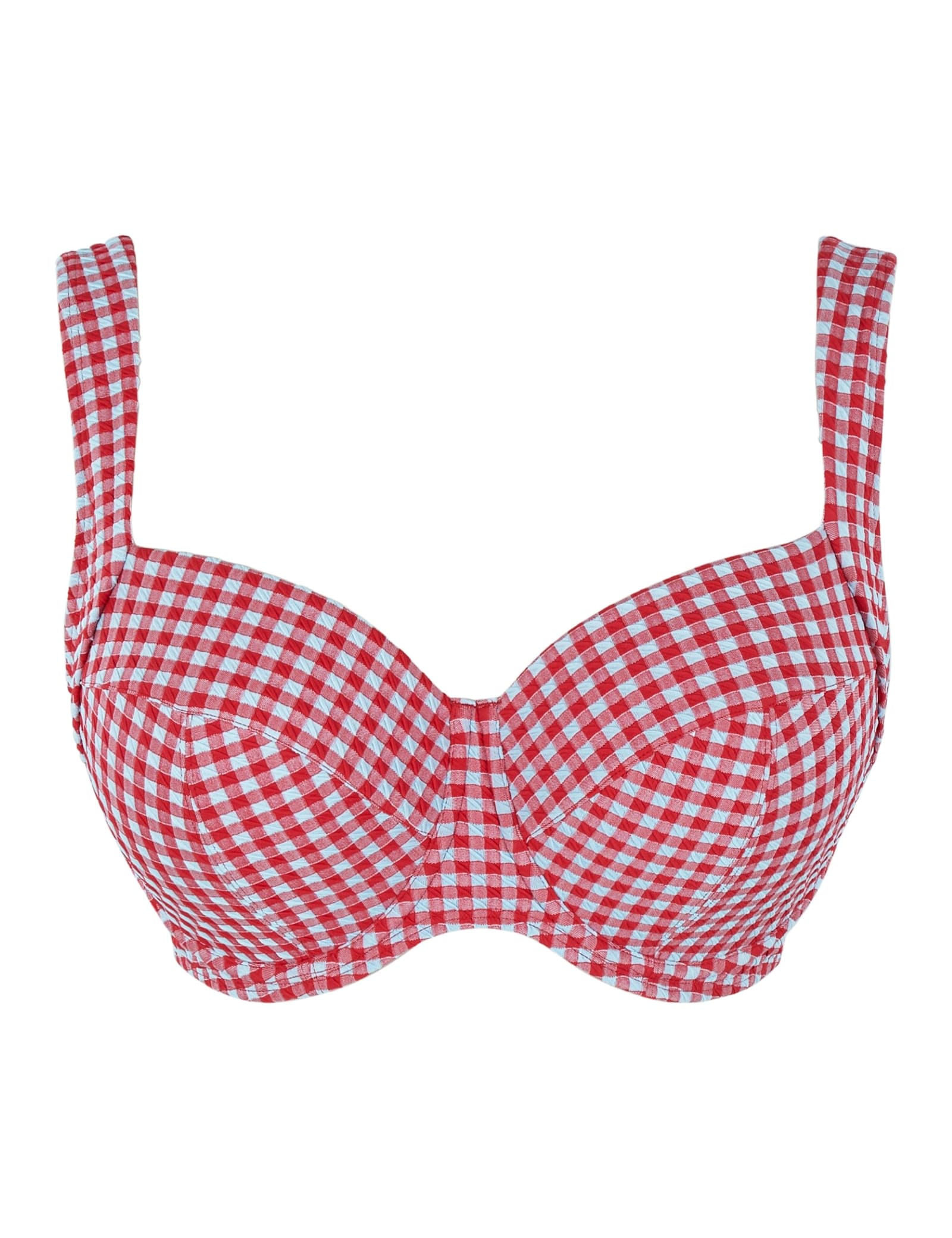 Olivia Gingham Wired Bikini Top D-K - image 1
