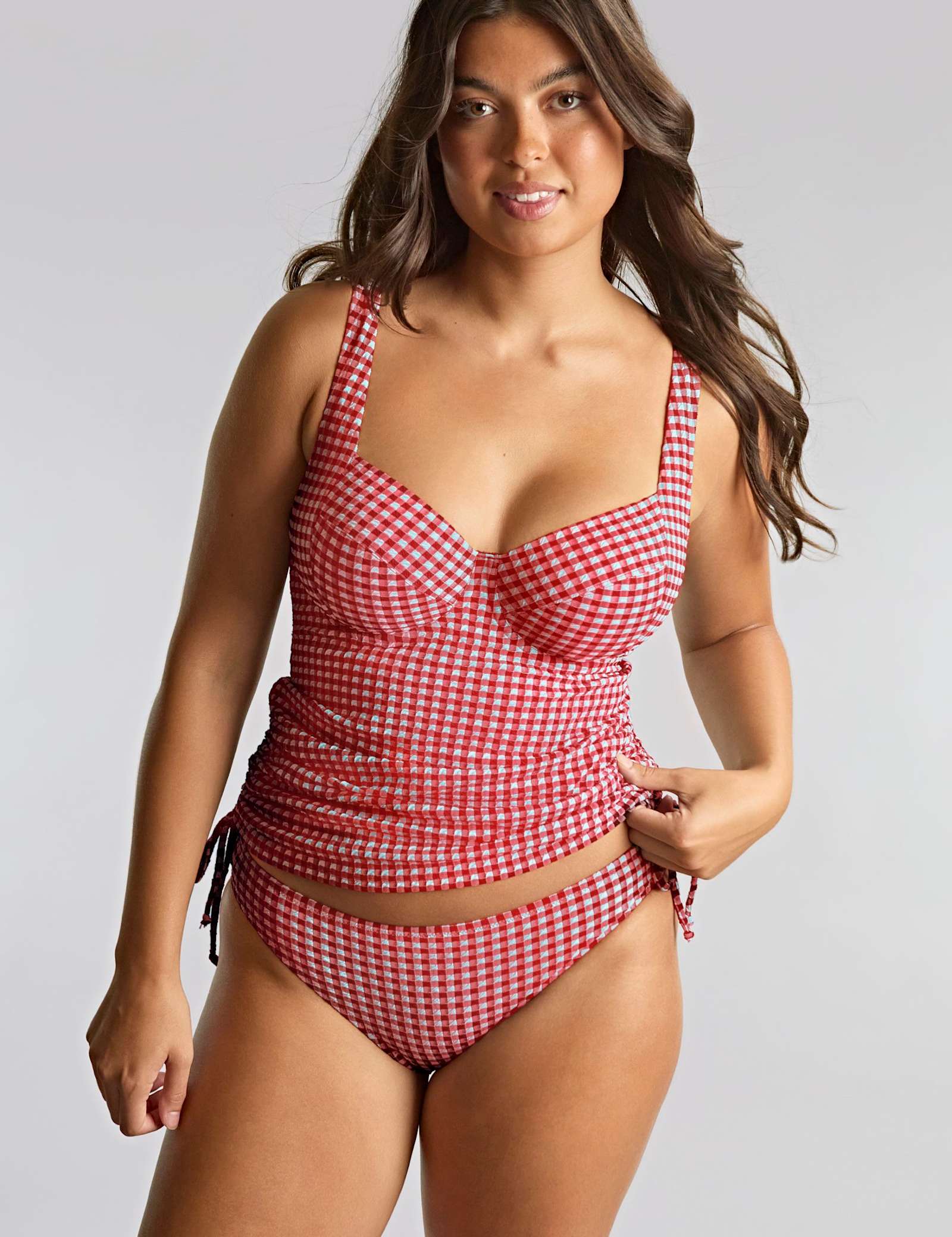 Iris Gingham Wired Tankini Top (D-K) - image 4