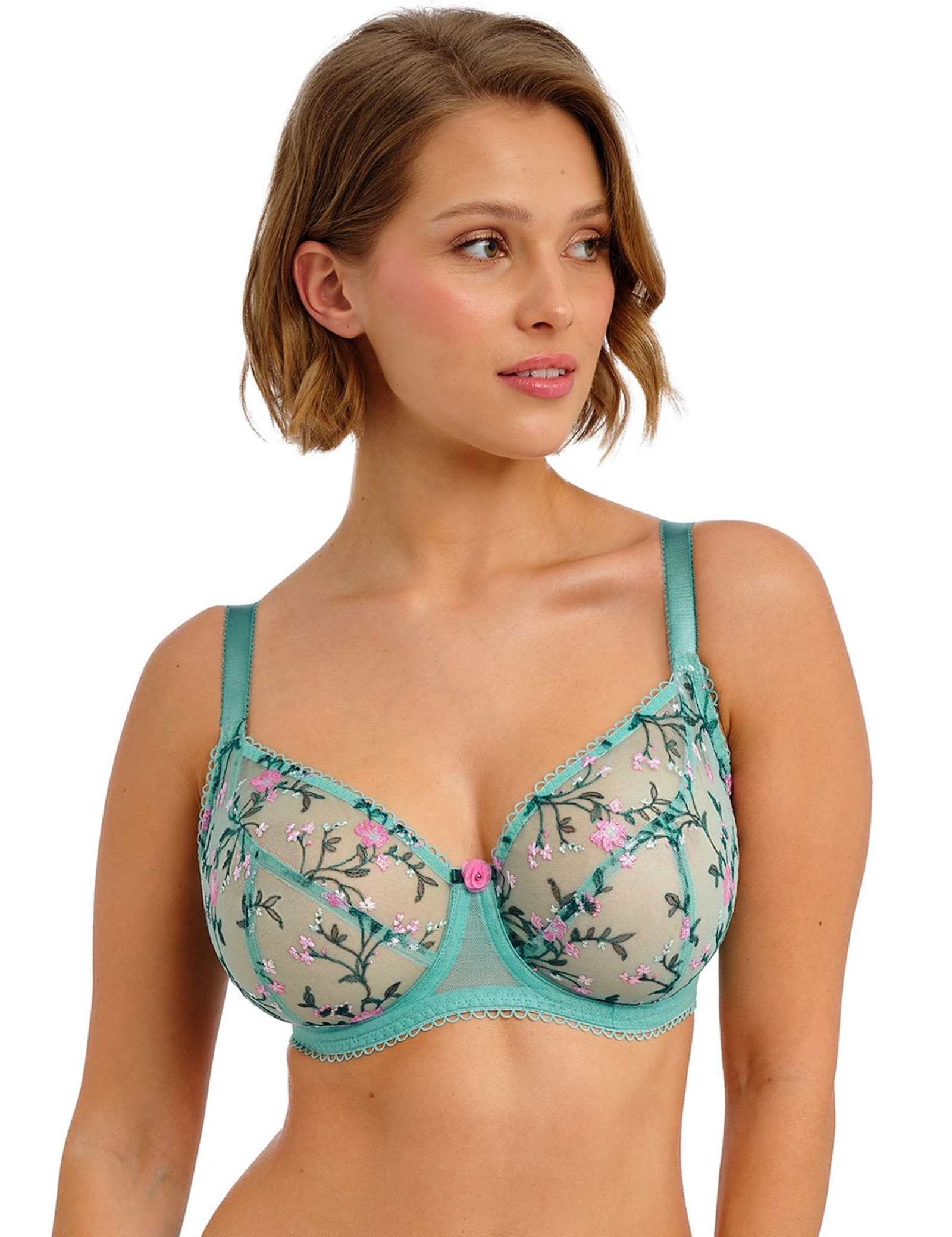 Love Crush Floral Wired Plunge Bra D-H - image 4