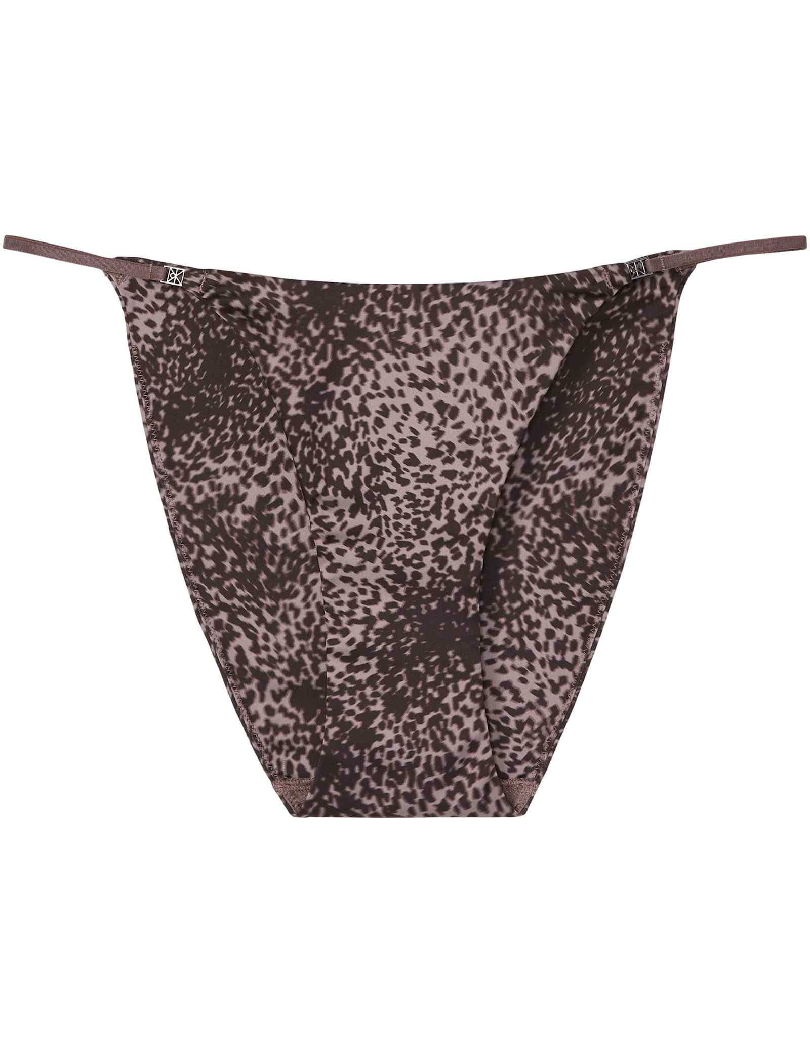 Signature Satin Animal Tanga Brazilian Knickers - image 1