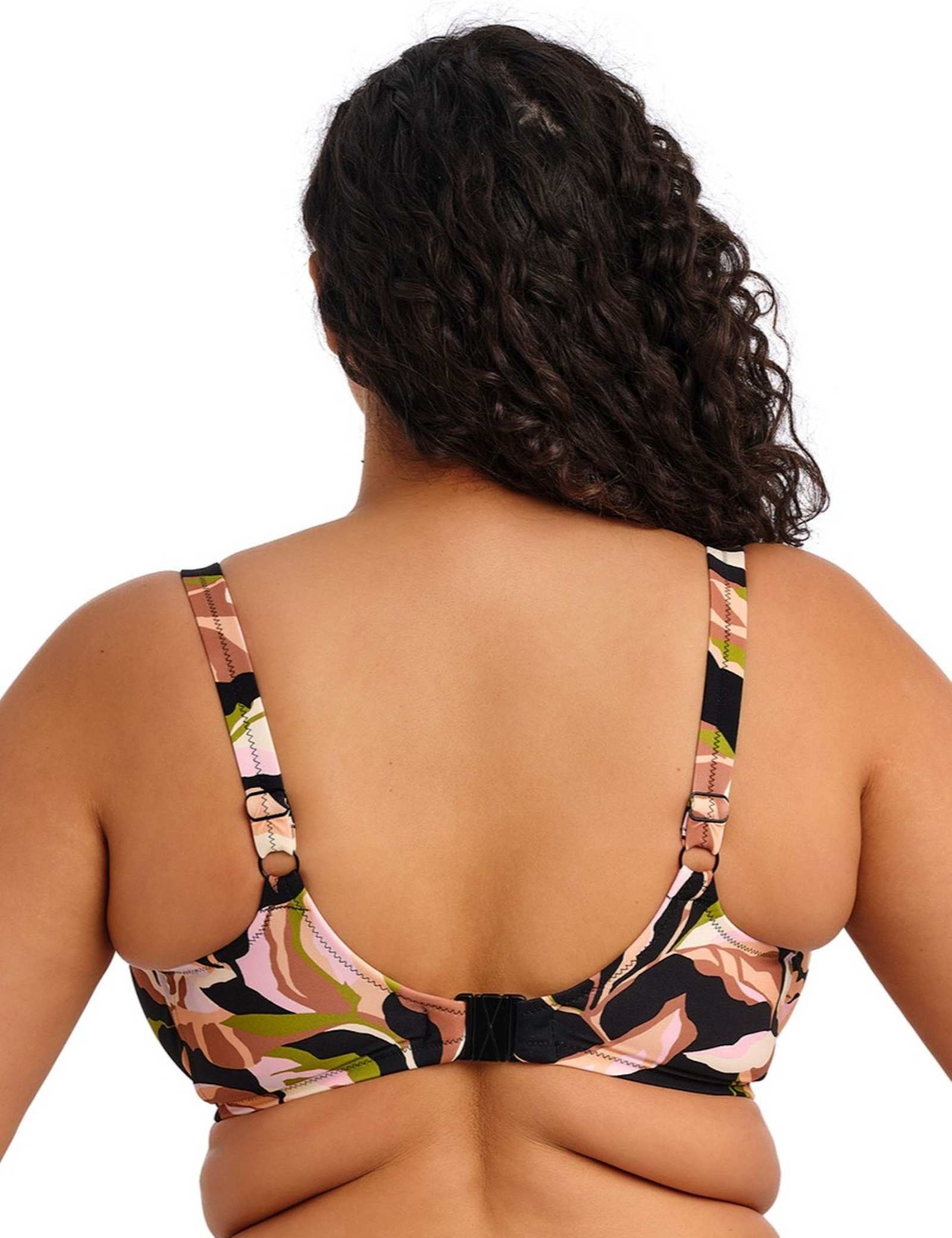 Printed Wired Plunge Bikini Top (E-JJ) - image 3