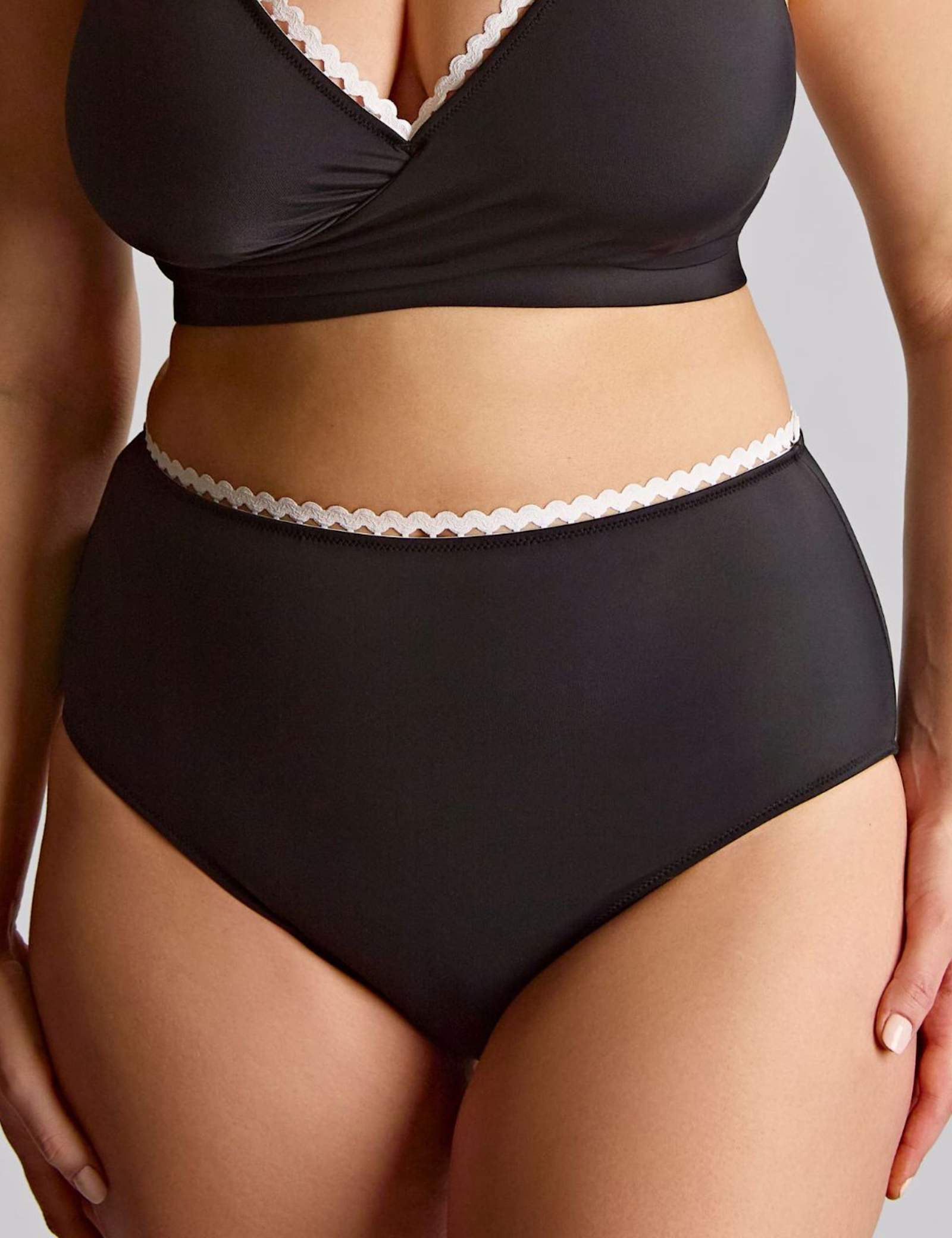 Ric Rac Trim High Waisted Bikini Bottoms - image 3