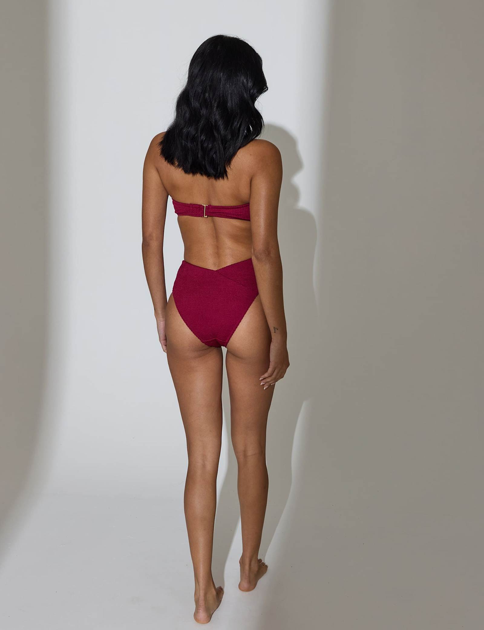 Crinkle High Waisted Bikini Bottoms - image 5