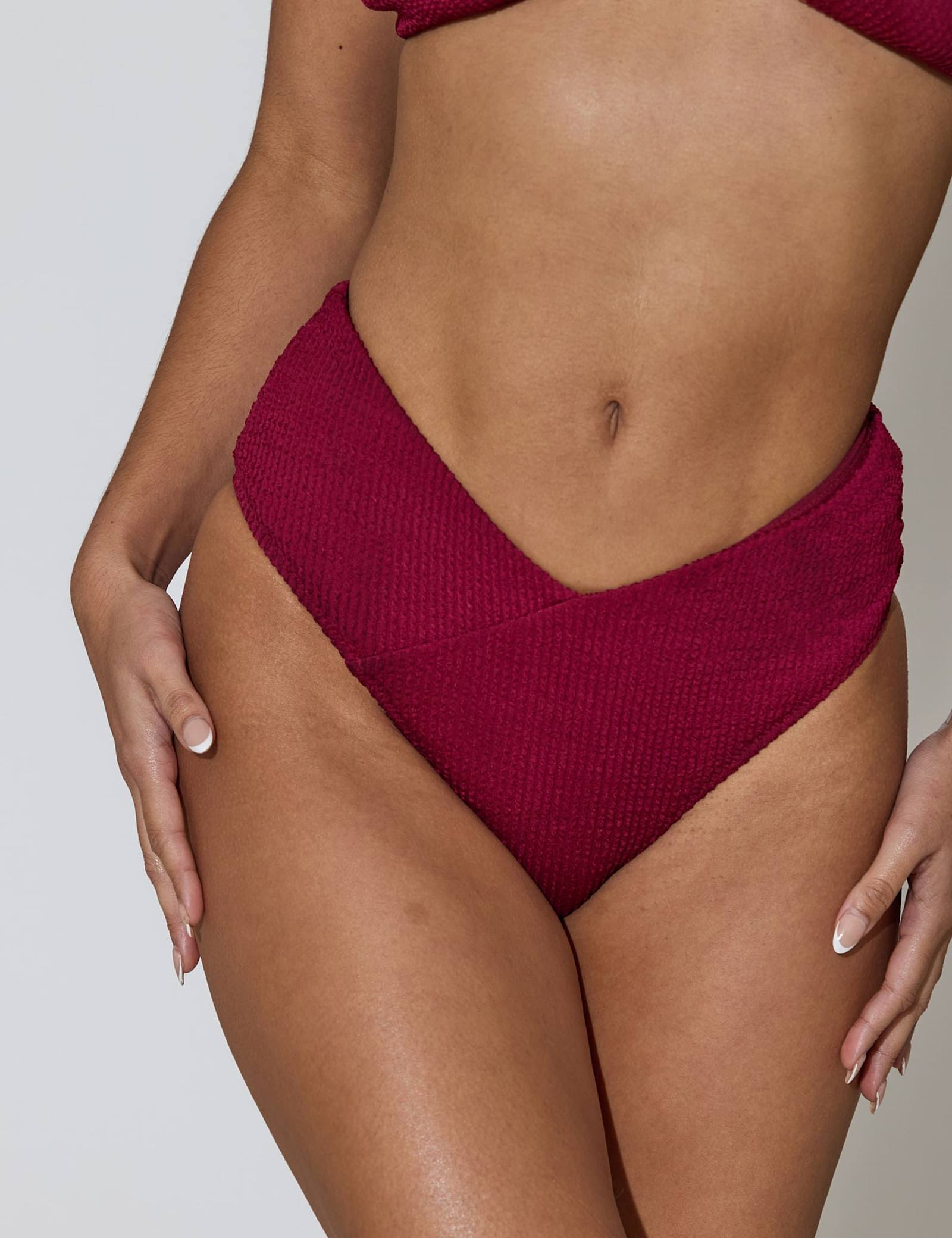 Crinkle High Waisted Bikini Bottoms - image 4