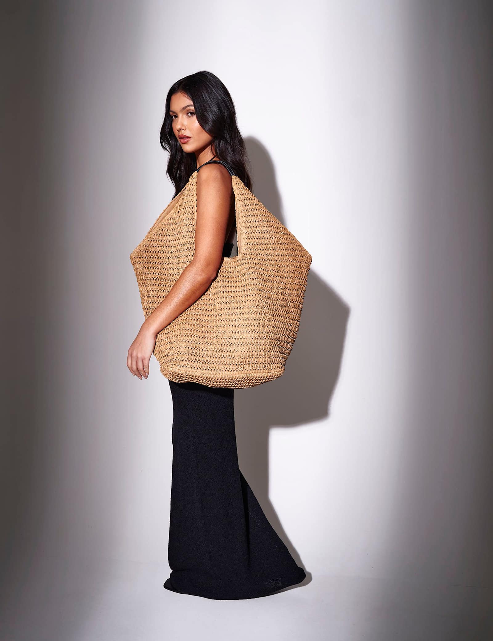 Straw Woven Tote Bag - image 3