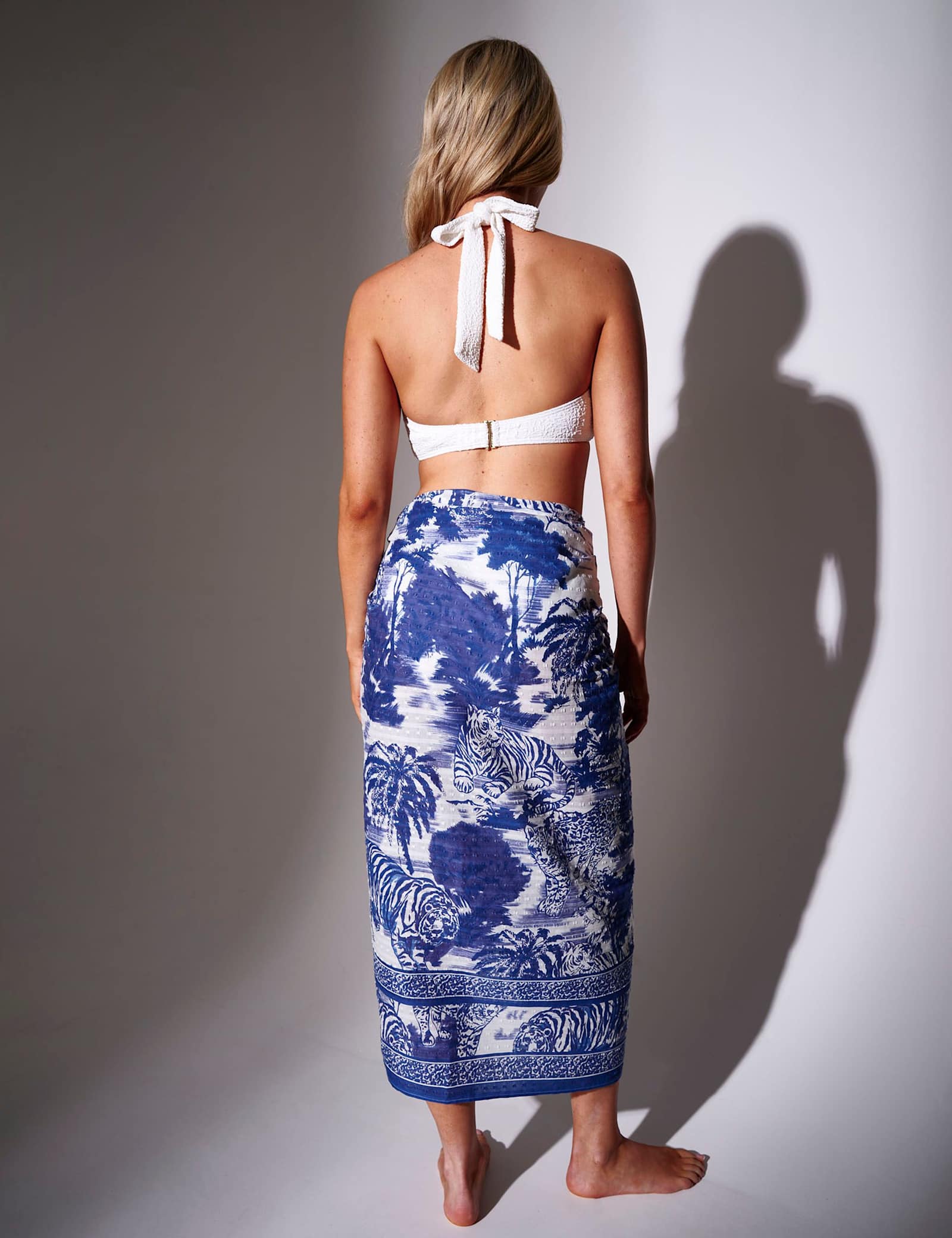Pure Cotton Leopard Printed Beach Cover Up Sarong - image 3