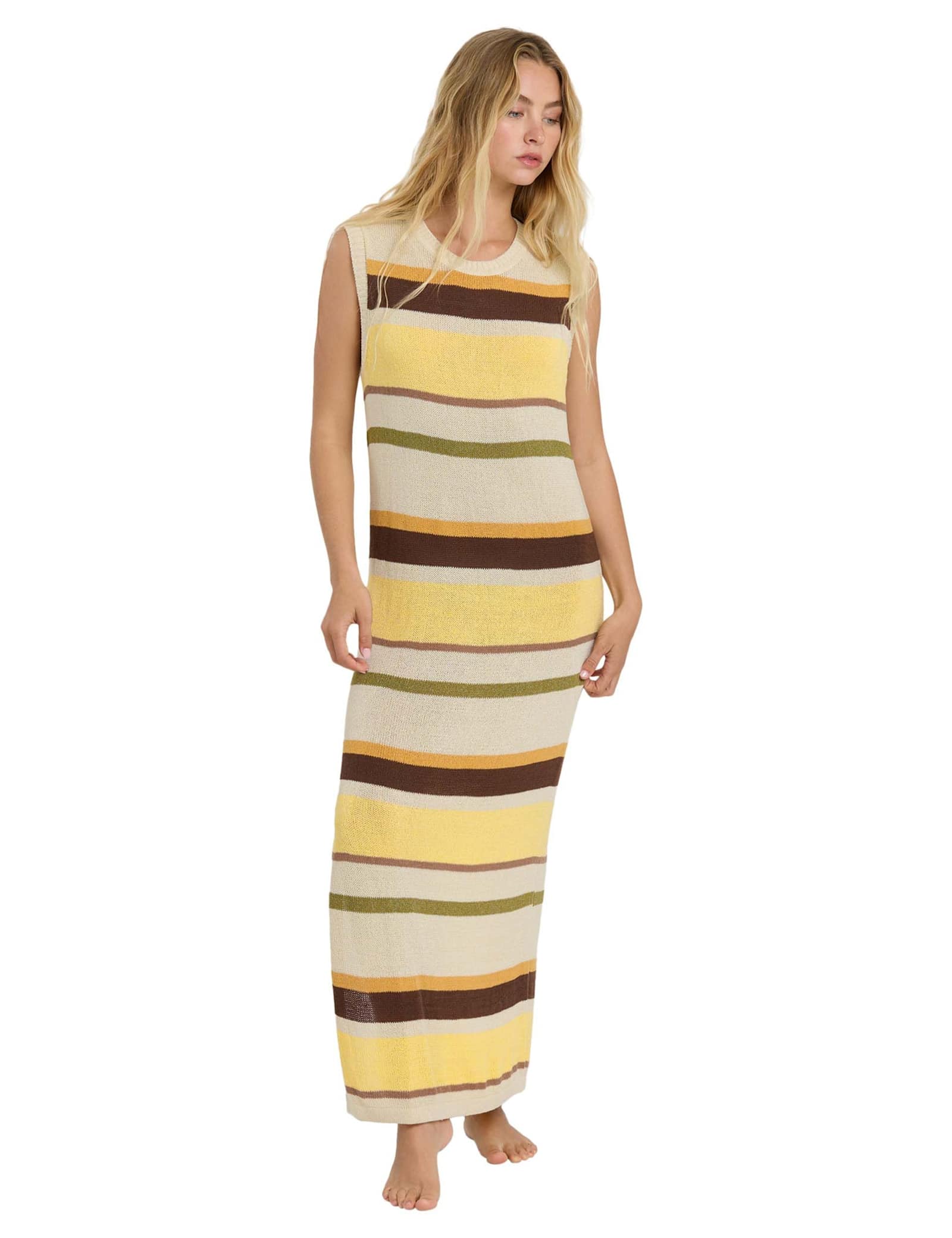 Those Days Striped Maxi Knitted Dress - image 3