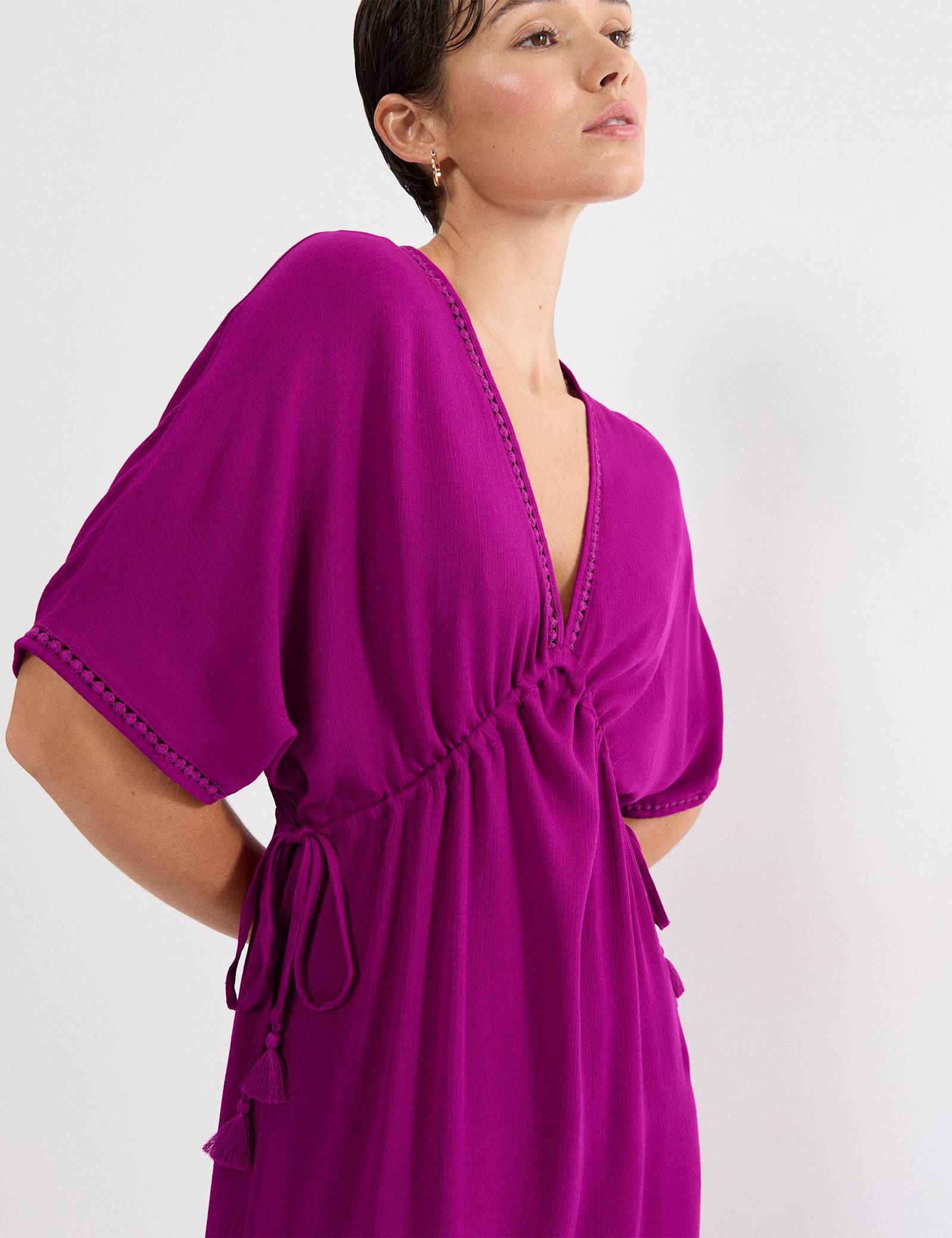 Beach MyWear V-Neck Maxi Kaftan Beach Dress - image 2