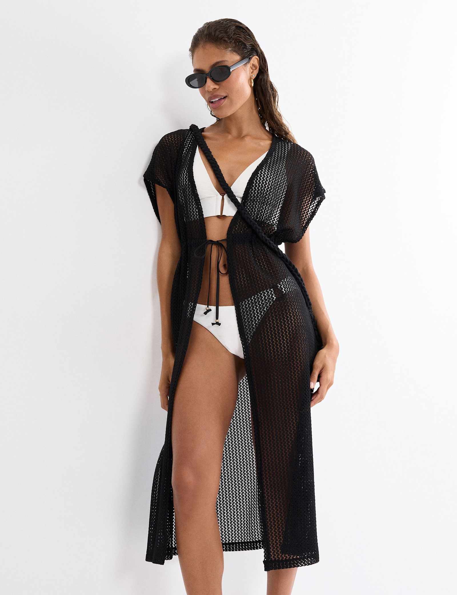 V-Neck Kimono Beach Dress - image 5