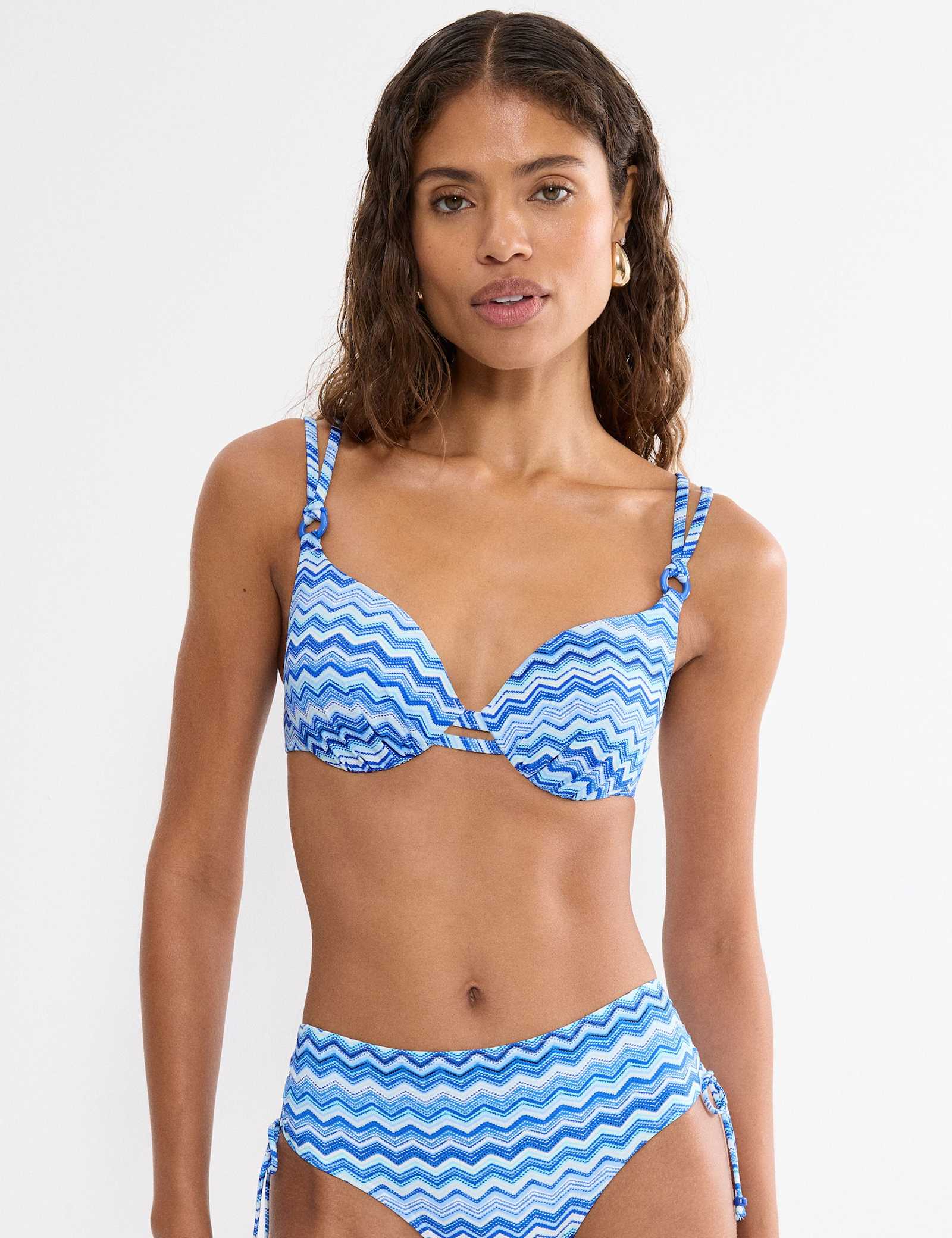 Summer Printed Padded Wired Bikini Top - image 1