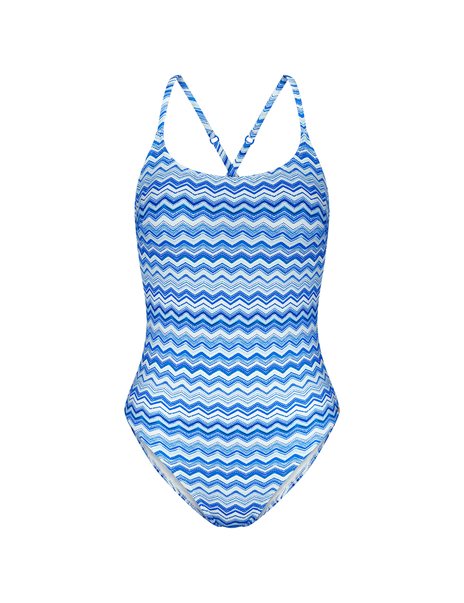 Printed Padded Scoop Neck Swimsuit (B-D) - image 1