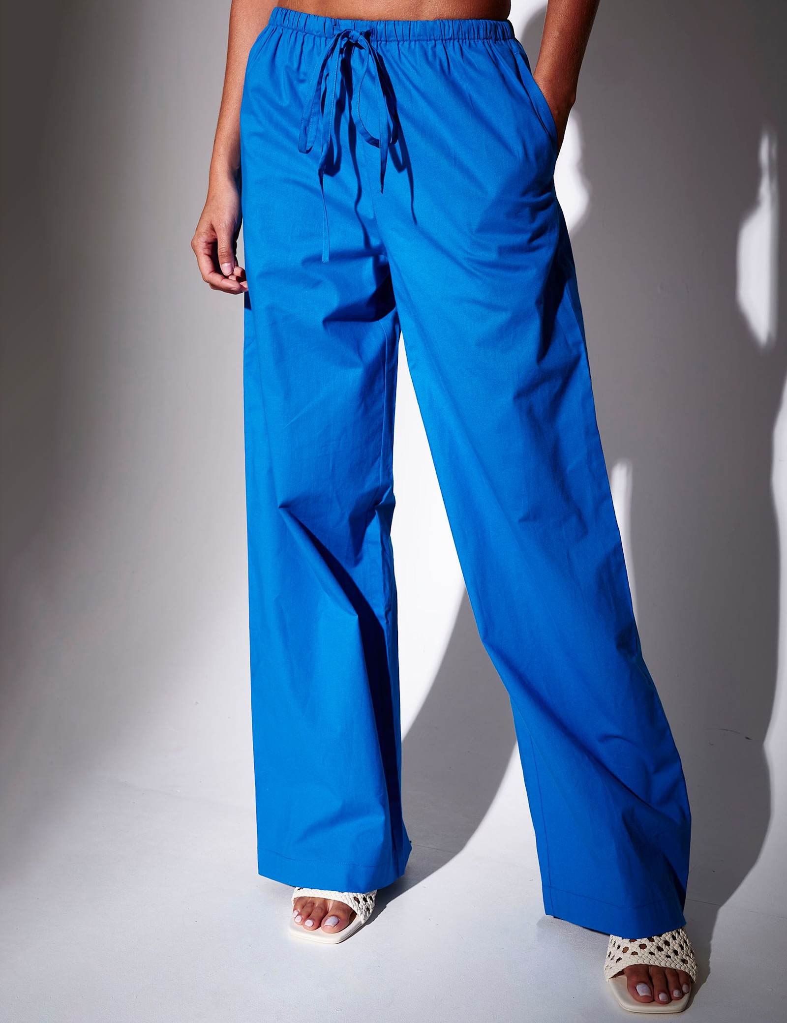 Pure Cotton Drawstring Wide Leg Trousers - image 4