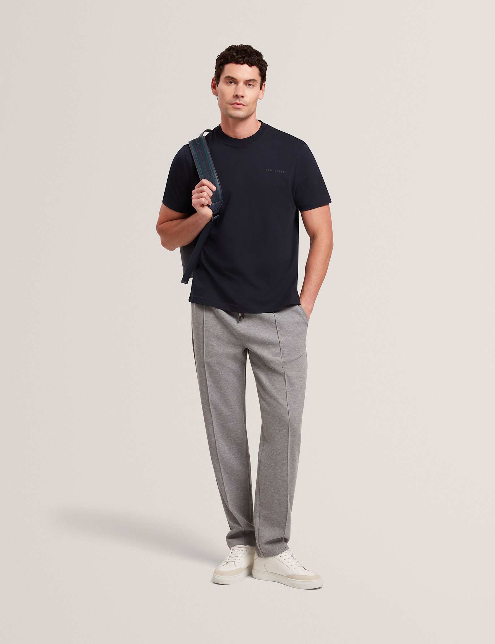 Pure Cotton Branded Honeycomb Trim T-Shirt - image 3