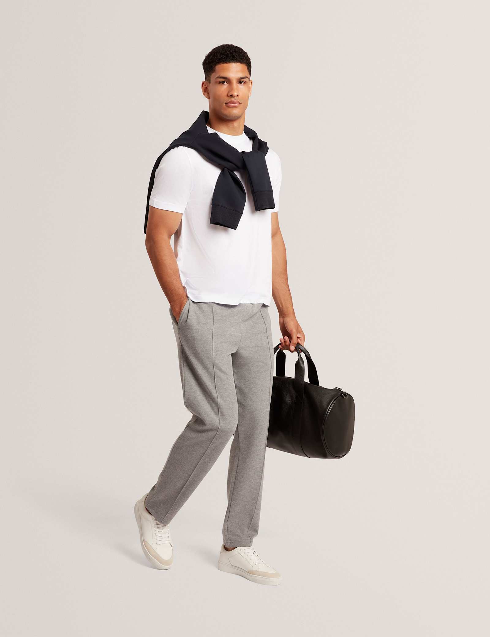Pure Cotton Branded Honeycomb Trim T-Shirt - image 4
