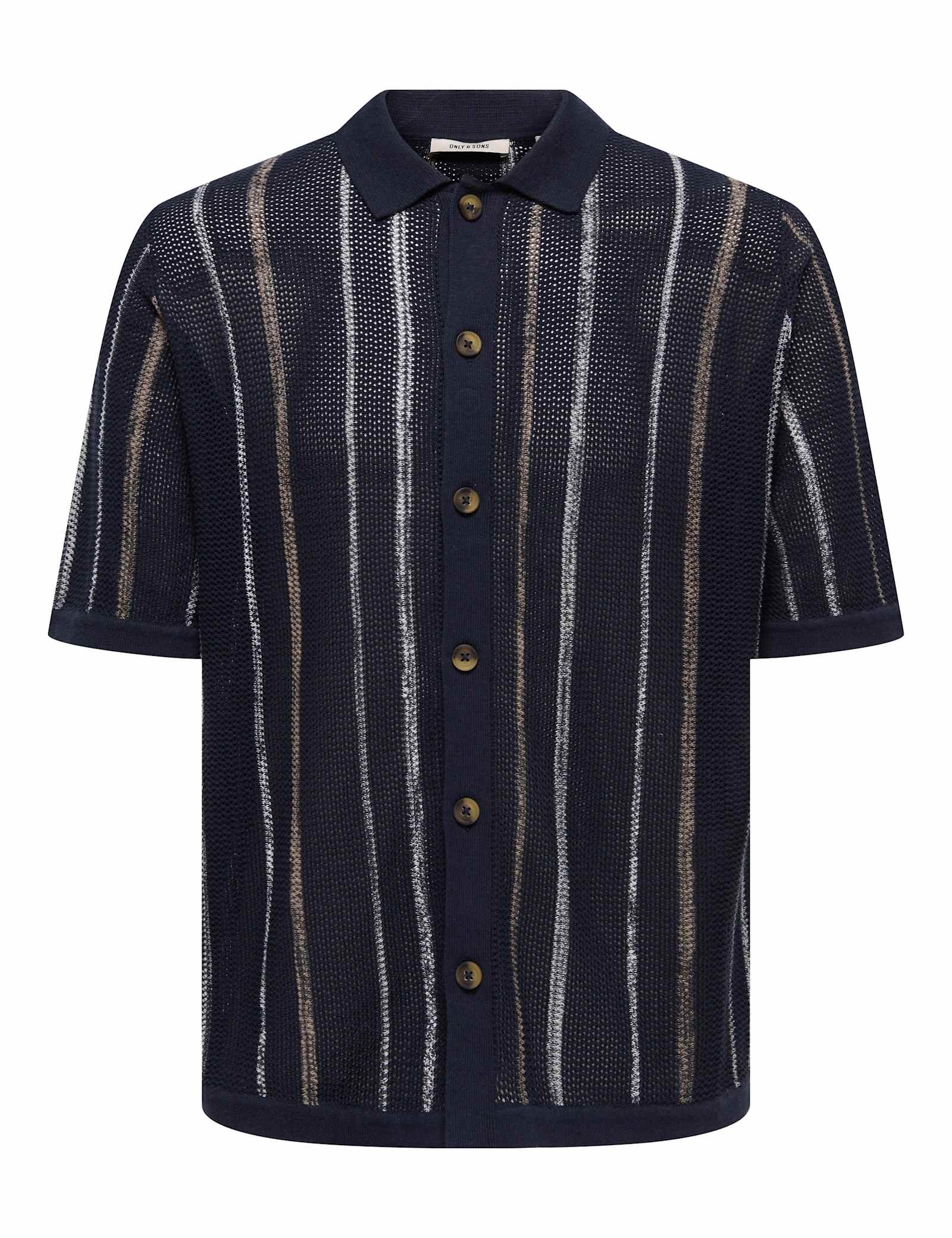 Pure Cotton Striped Knitted Shirt - image 4
