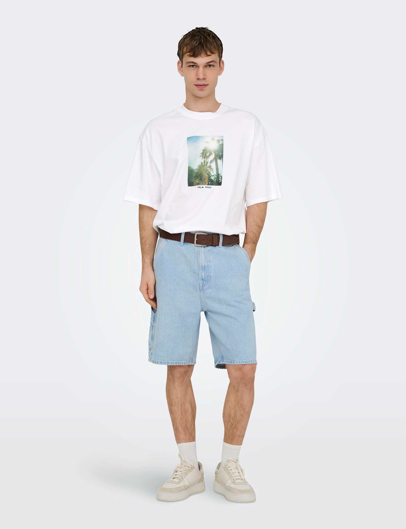 Oversized Pure Cotton Crew Neck T-Shirt - image 4