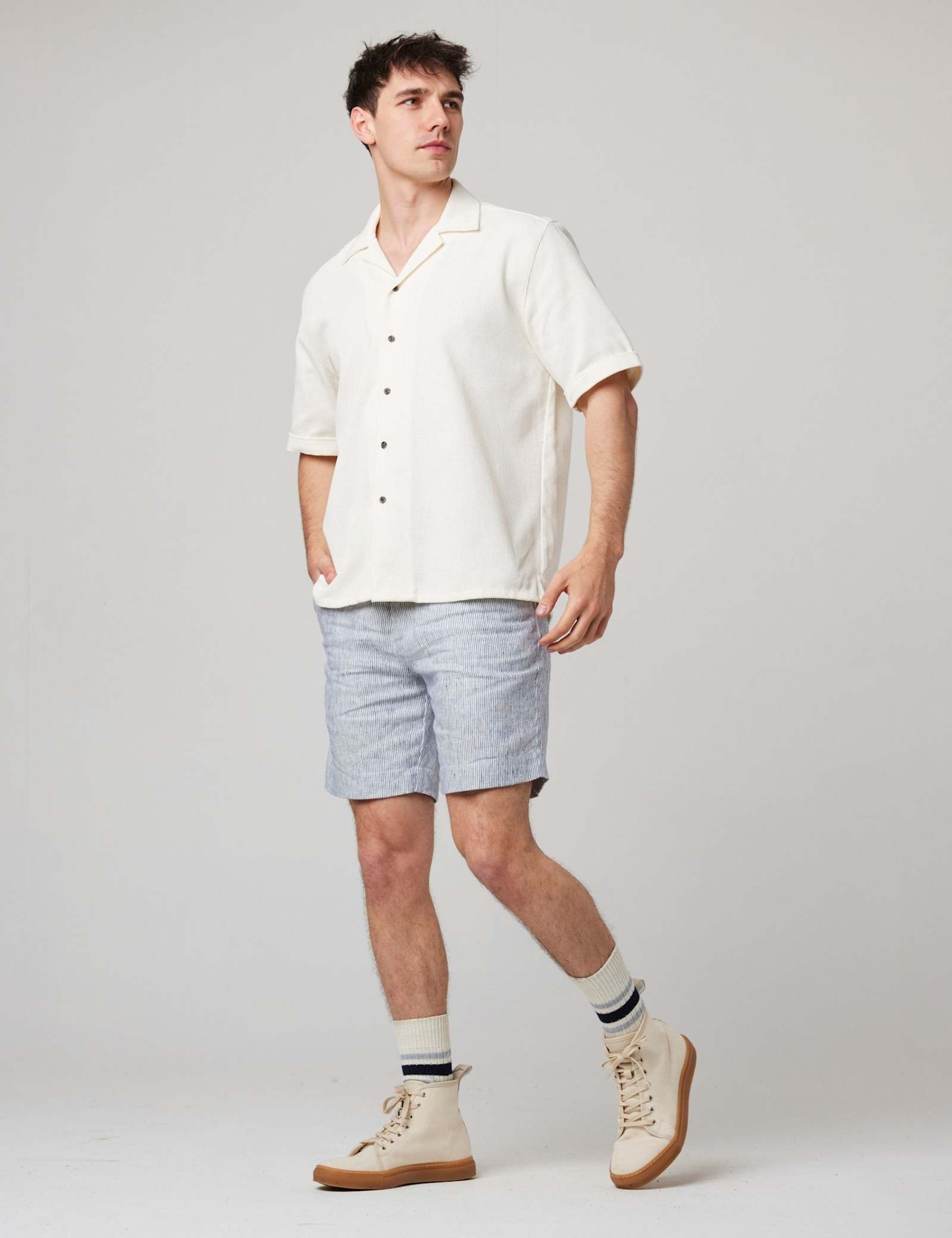 Pure Cotton Revere Collar Shirt - image 5
