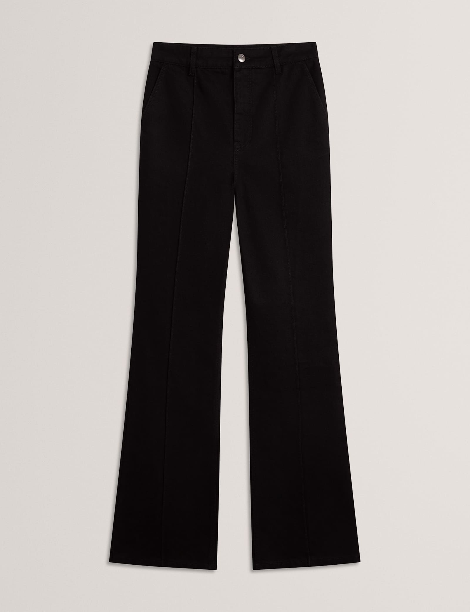 High Waisted Pintuck Flared Jeans - image 1