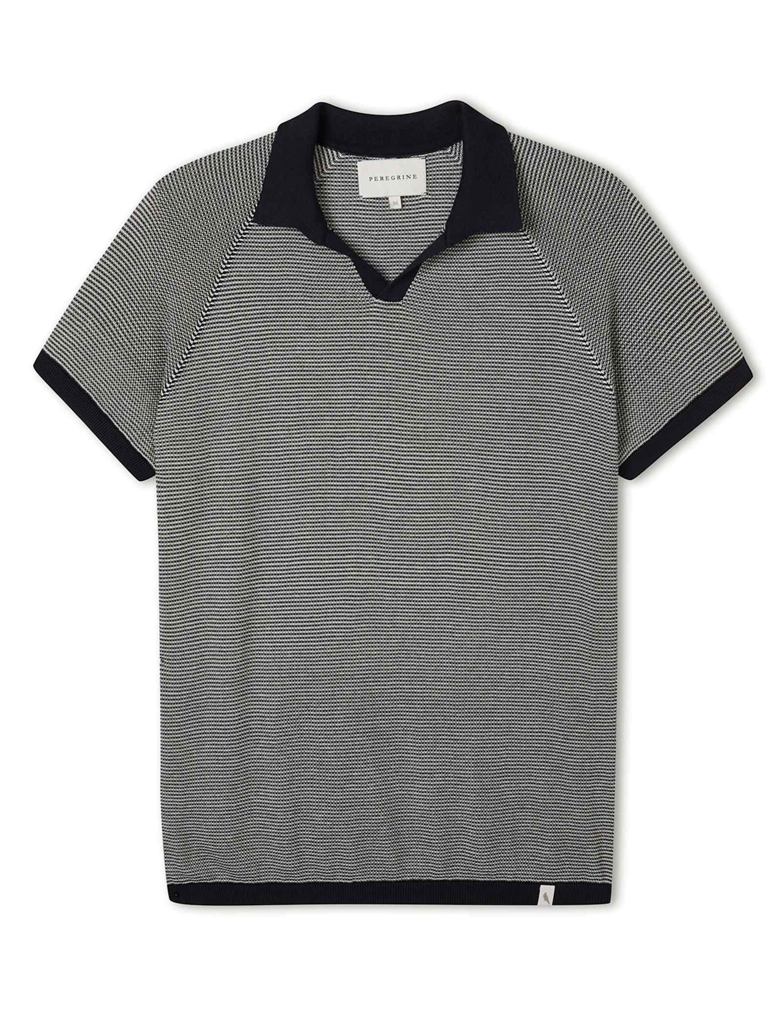 Pure Cotton Textured Polo Shirt - image 1
