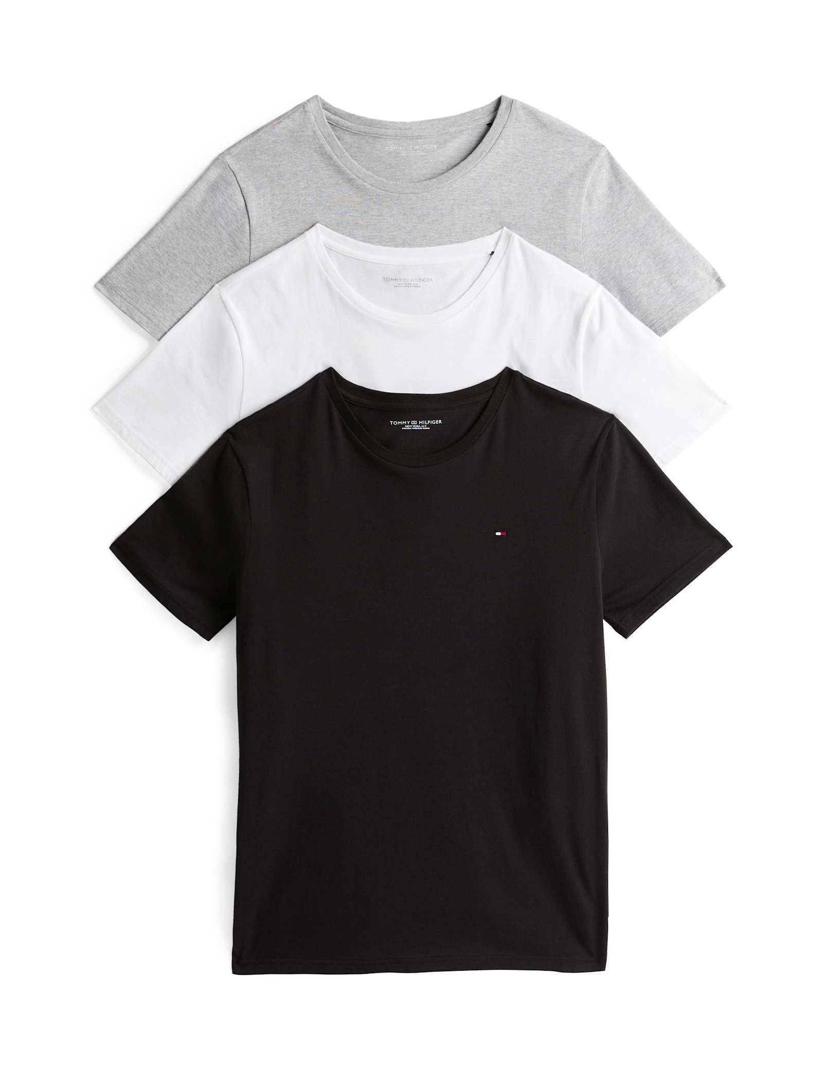 3 Pack Signature Pure Cotton Crew Neck T-Shirts - image 2