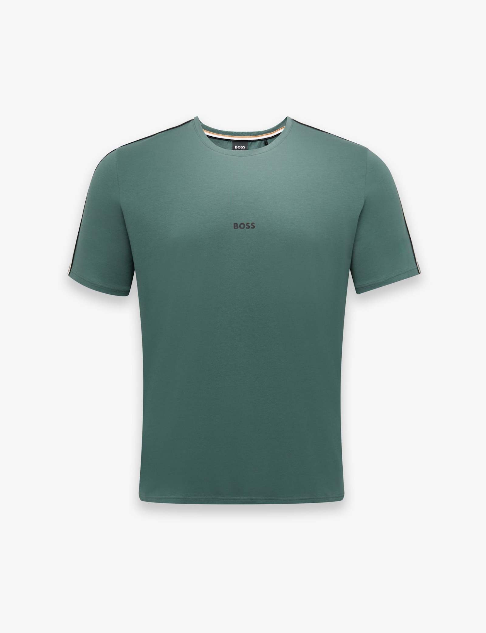 Cotton Rich Striped Trim Logo T-Shirt - image 1