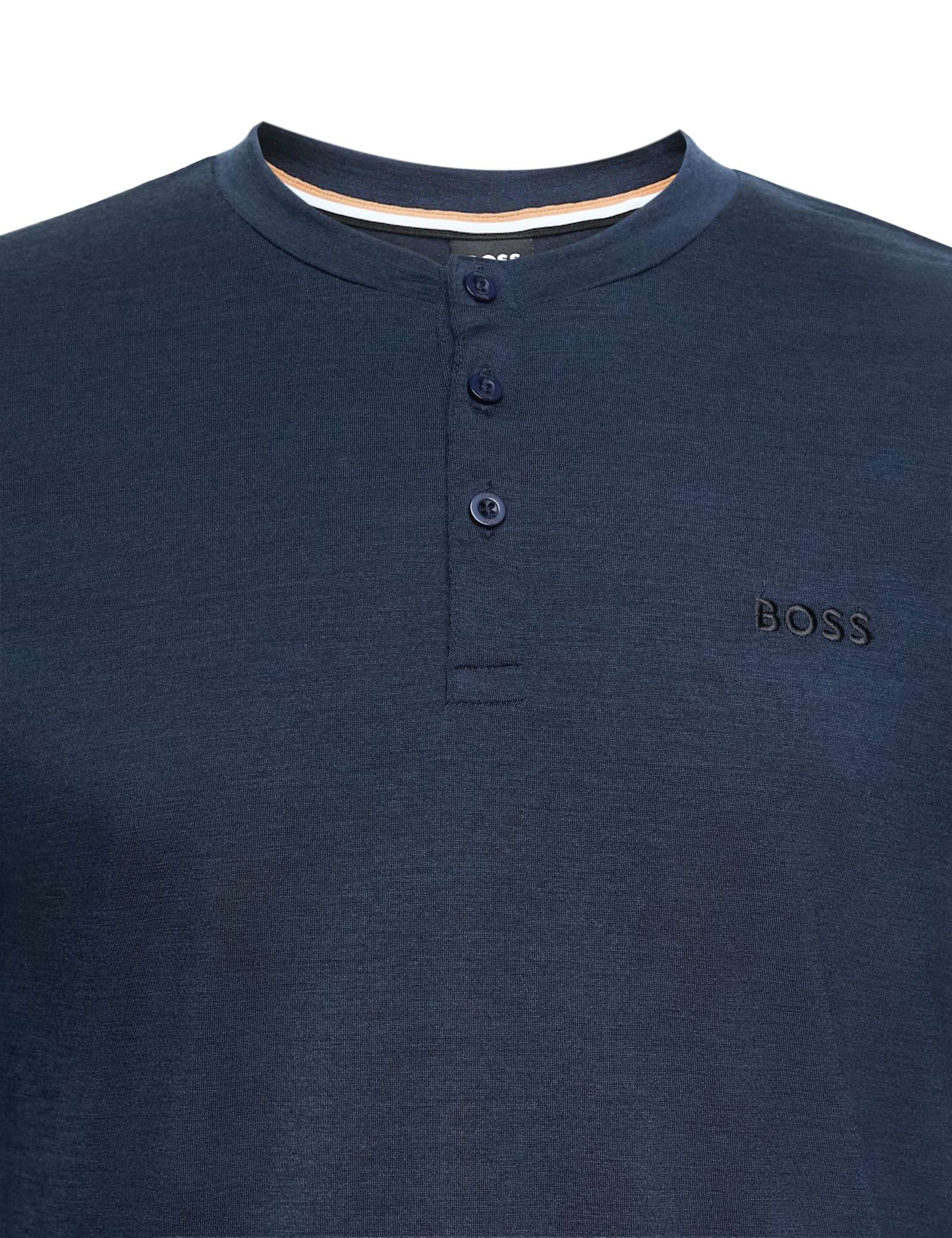 Lyocell Rich Henley Neck T-Shirt with Wool - image 2