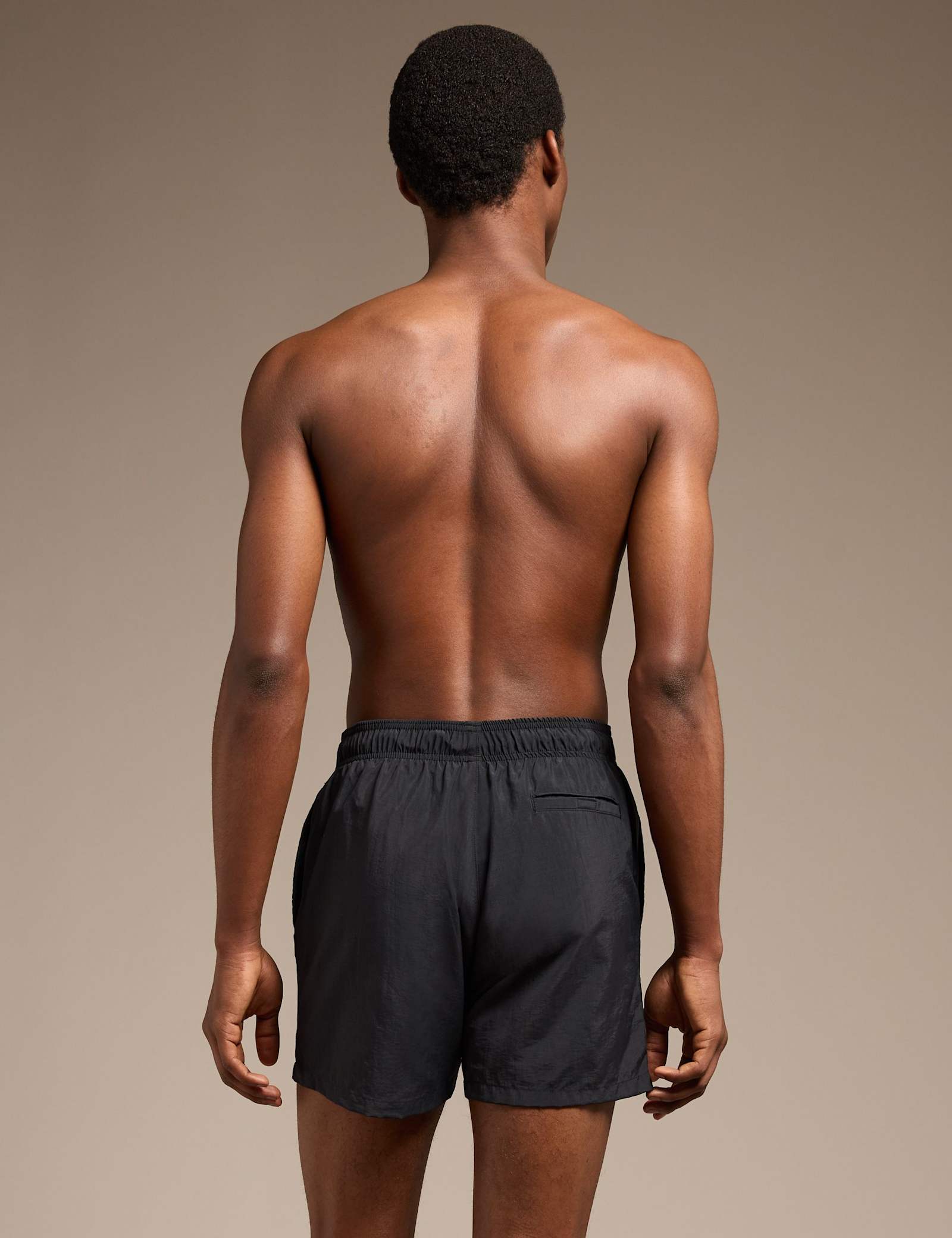 Quick Dry Pocketed Logo Graphic Swim Shorts - image 4