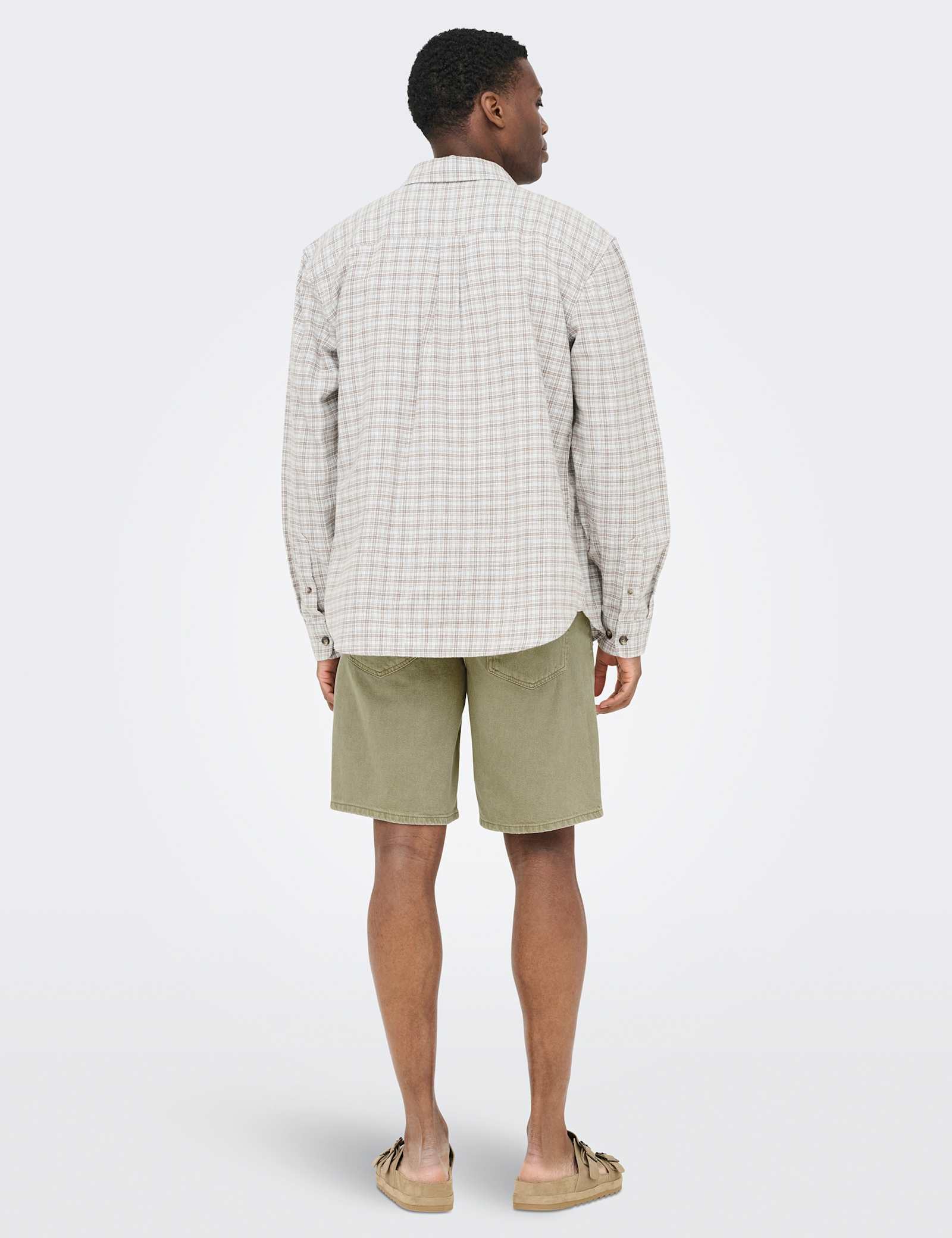 Regular Fit Denim Shorts - image 4
