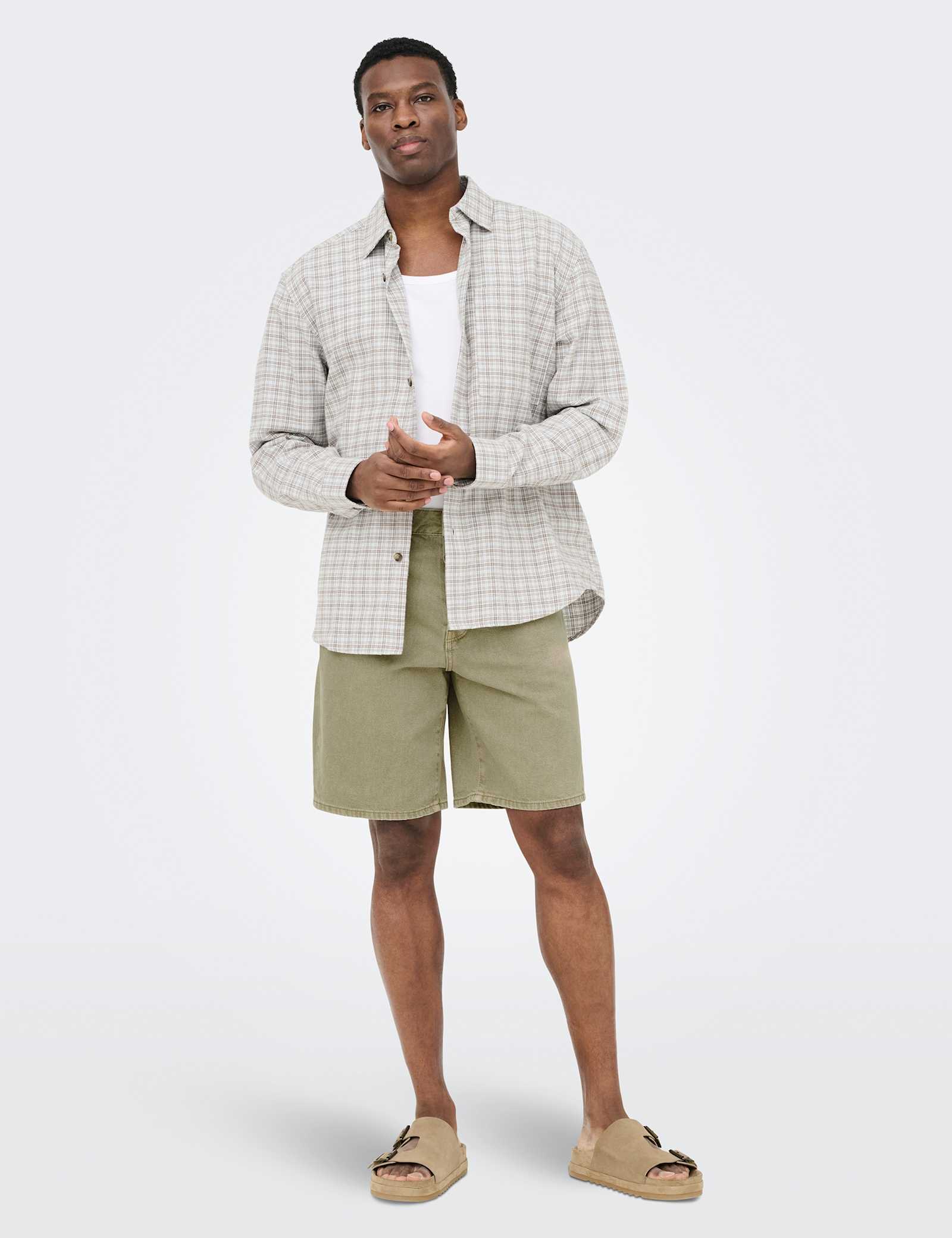 Regular Fit Denim Shorts - image 5