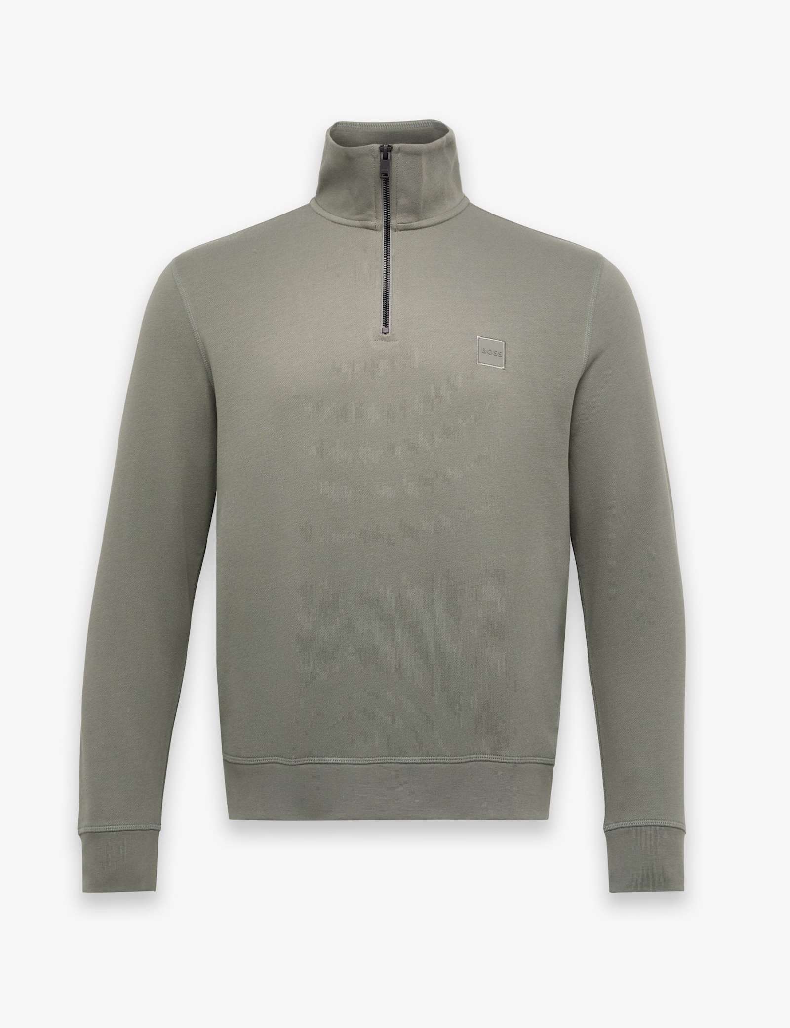 Zetrust Pure Cotton Funnel Neck Half Zip Sweatshirt - image 1