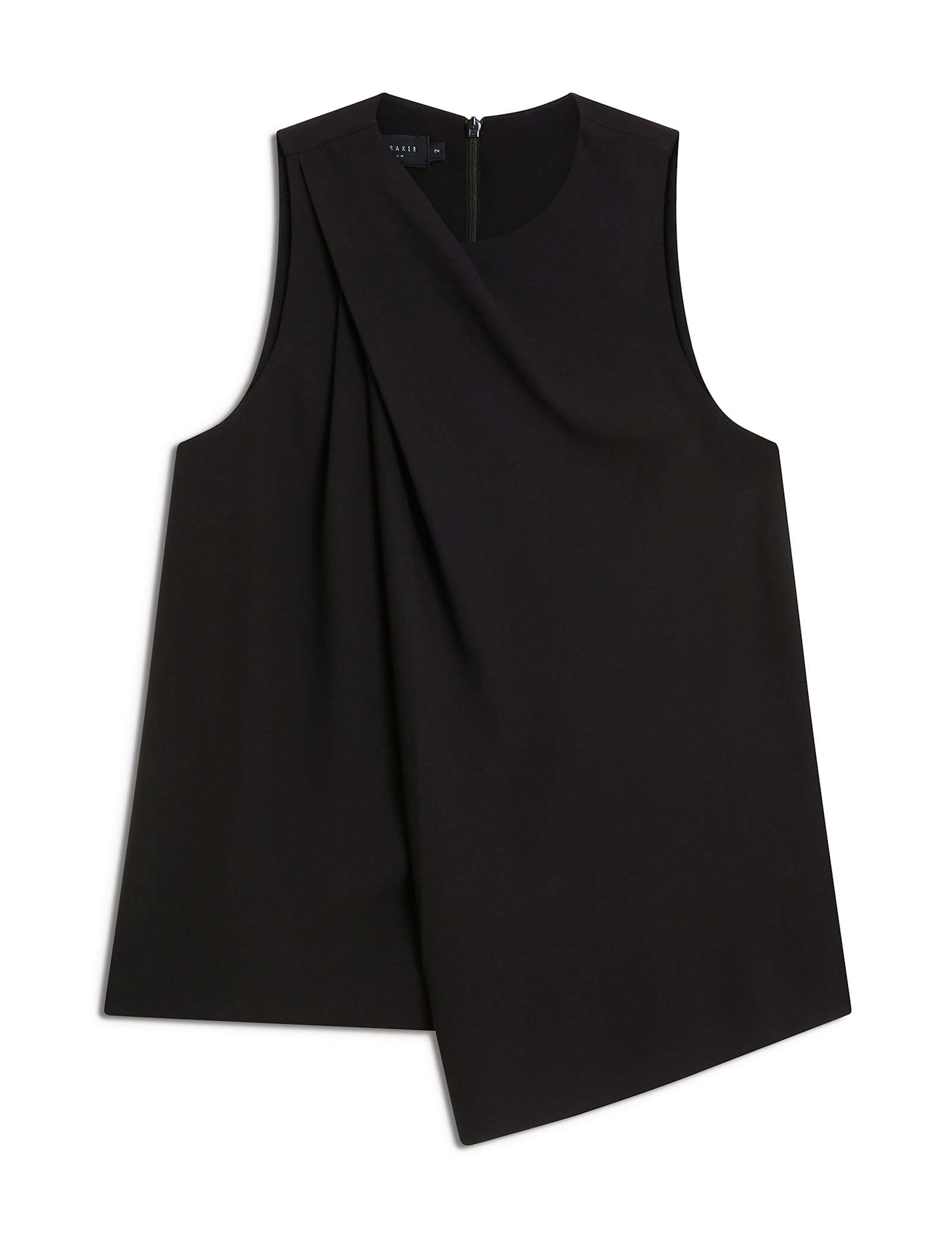 Pleat Detail Drape Top - image 2