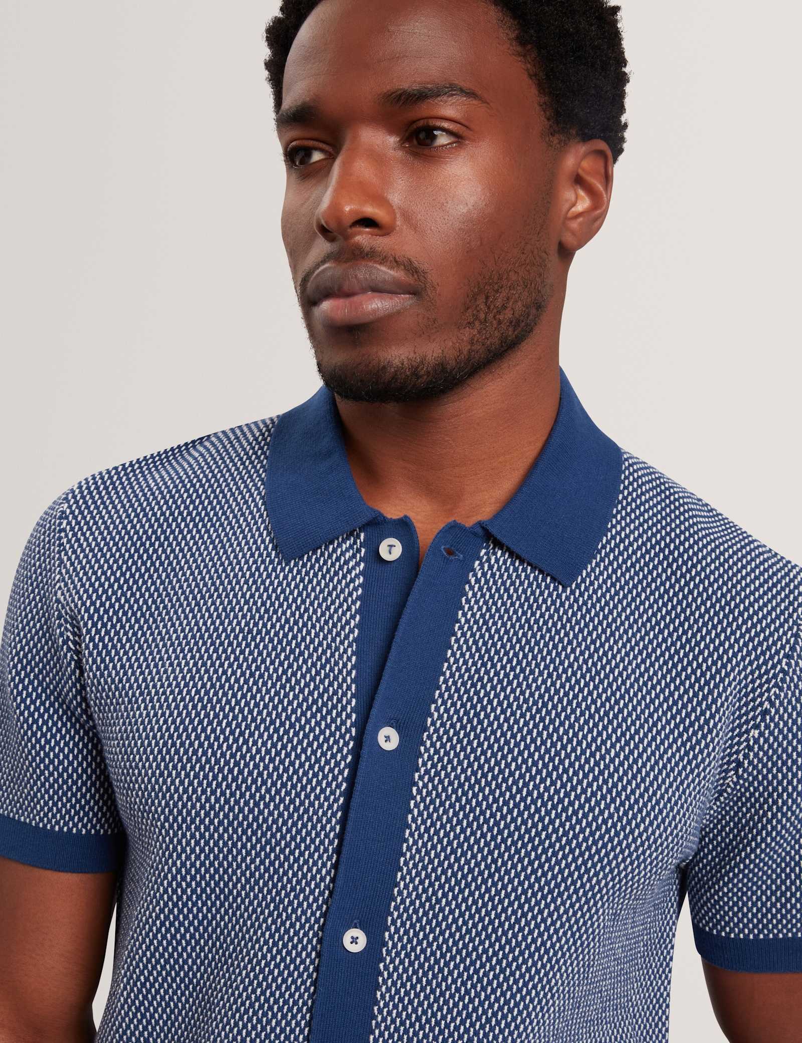Pure Cotton Noliva Button-through Polo Shirt - image 5