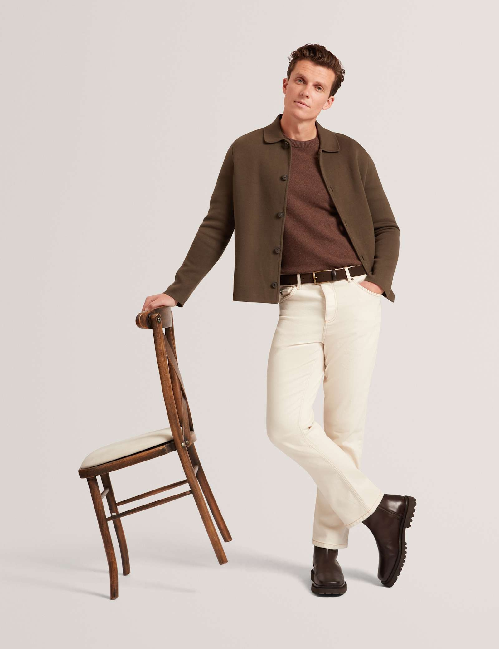 Pure Cotton Knitted Overshirt - image 5