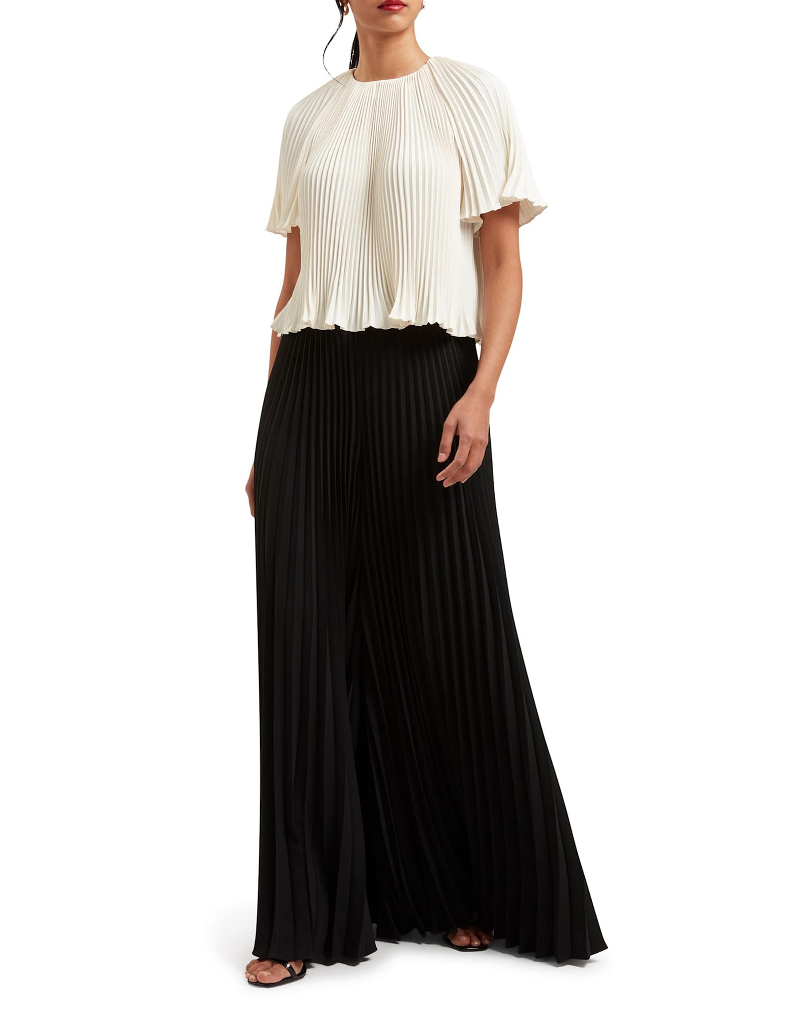 Plisse Wide Leg Trousers - image 4