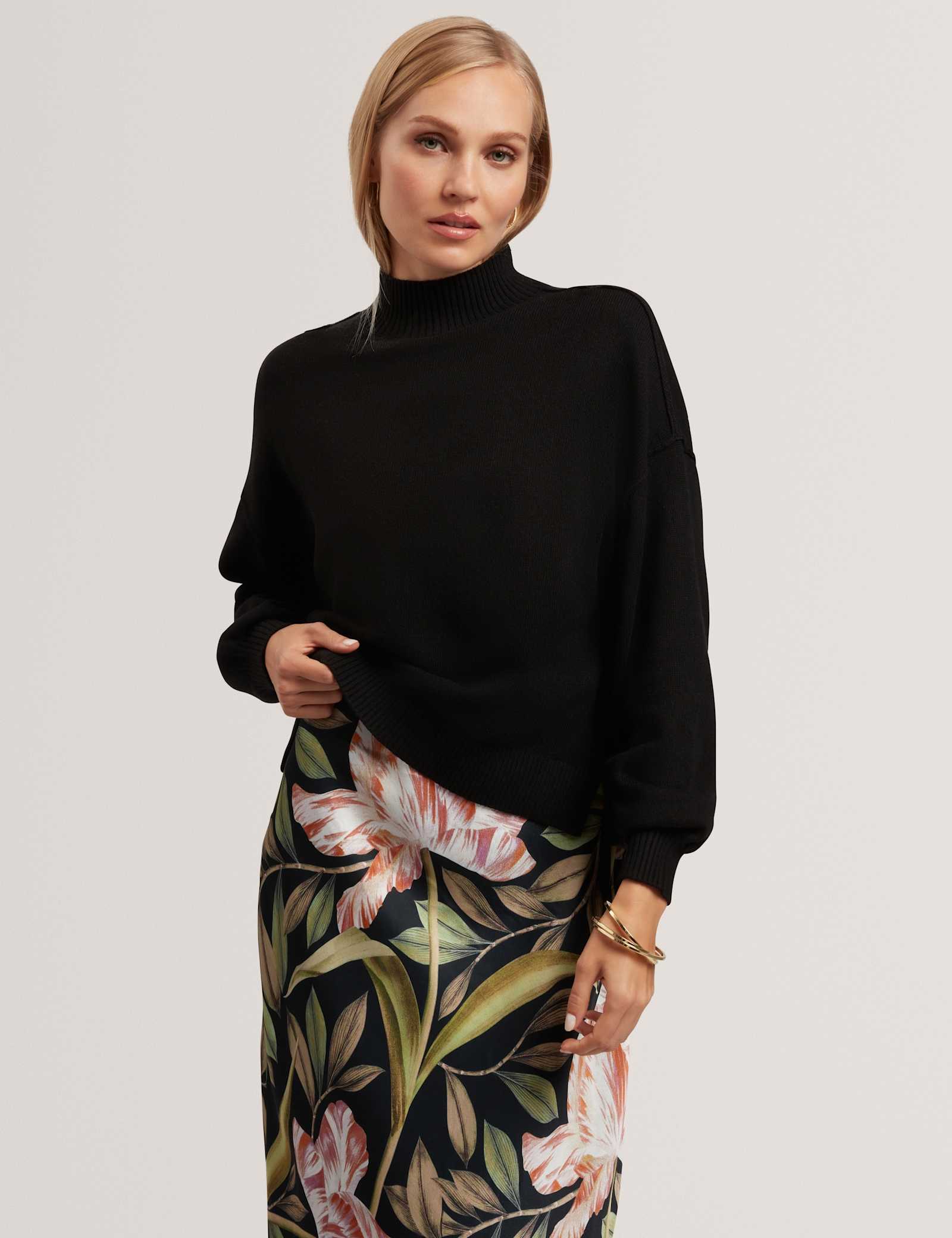 2 in 1 Jumper With Floral Print Slip Dress - image 3