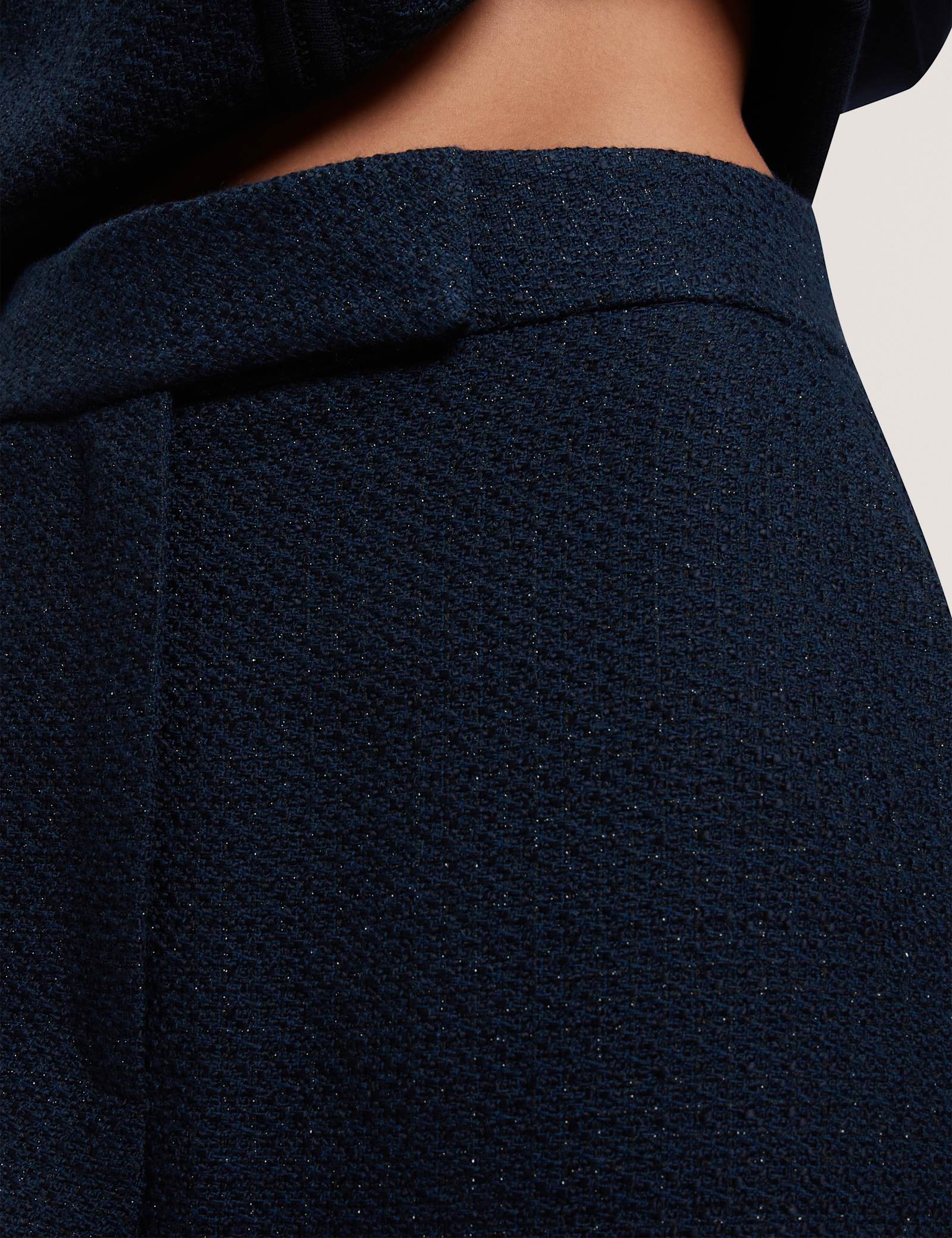 Boucle Tailored Straight Leg Trousers - image 3