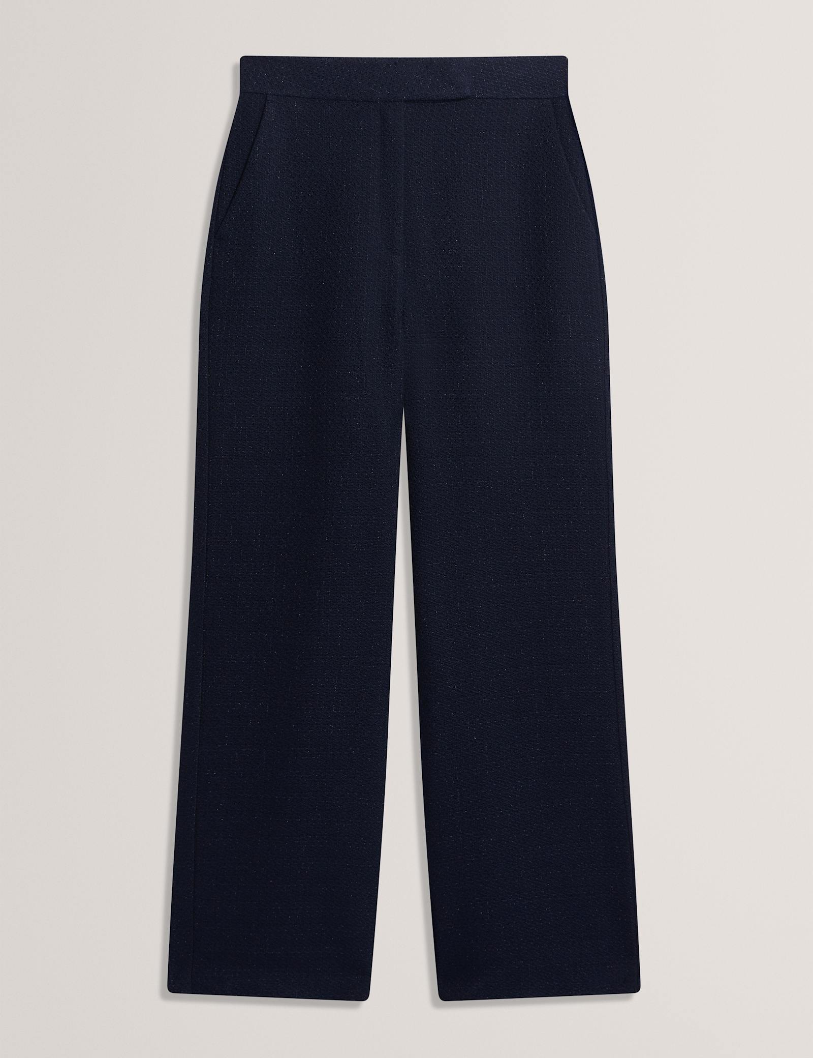 Boucle Tailored Straight Leg Trousers - image 1