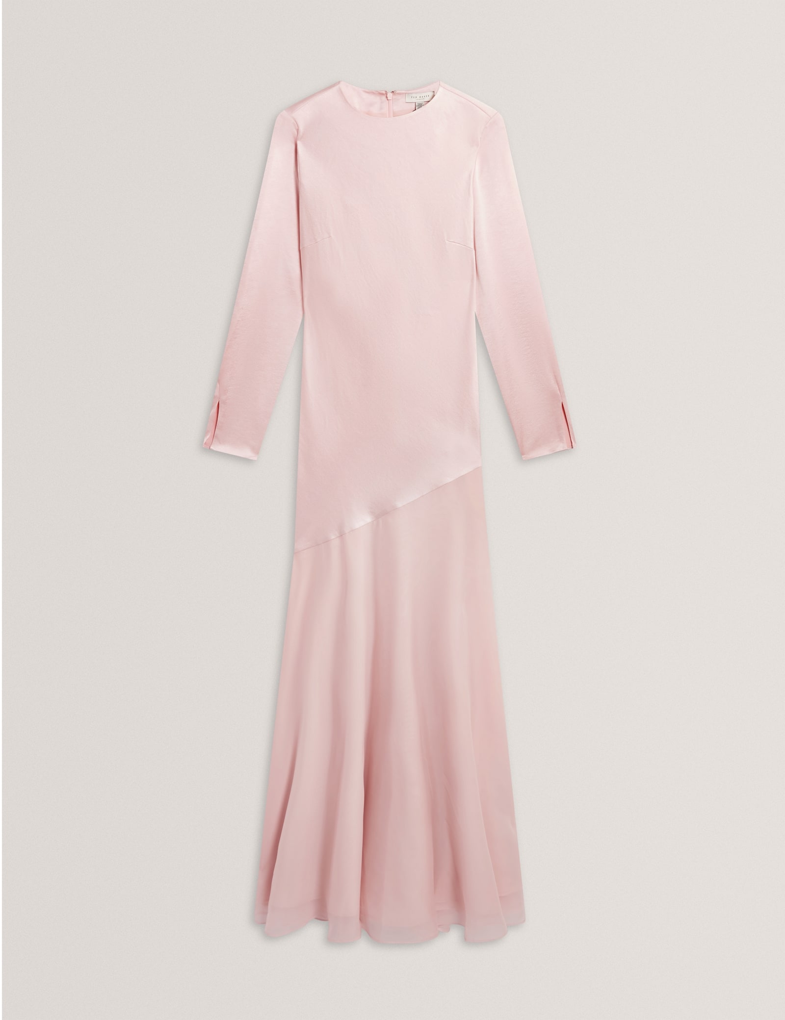Satin Diagonal Waist Maxi Dress - image 1