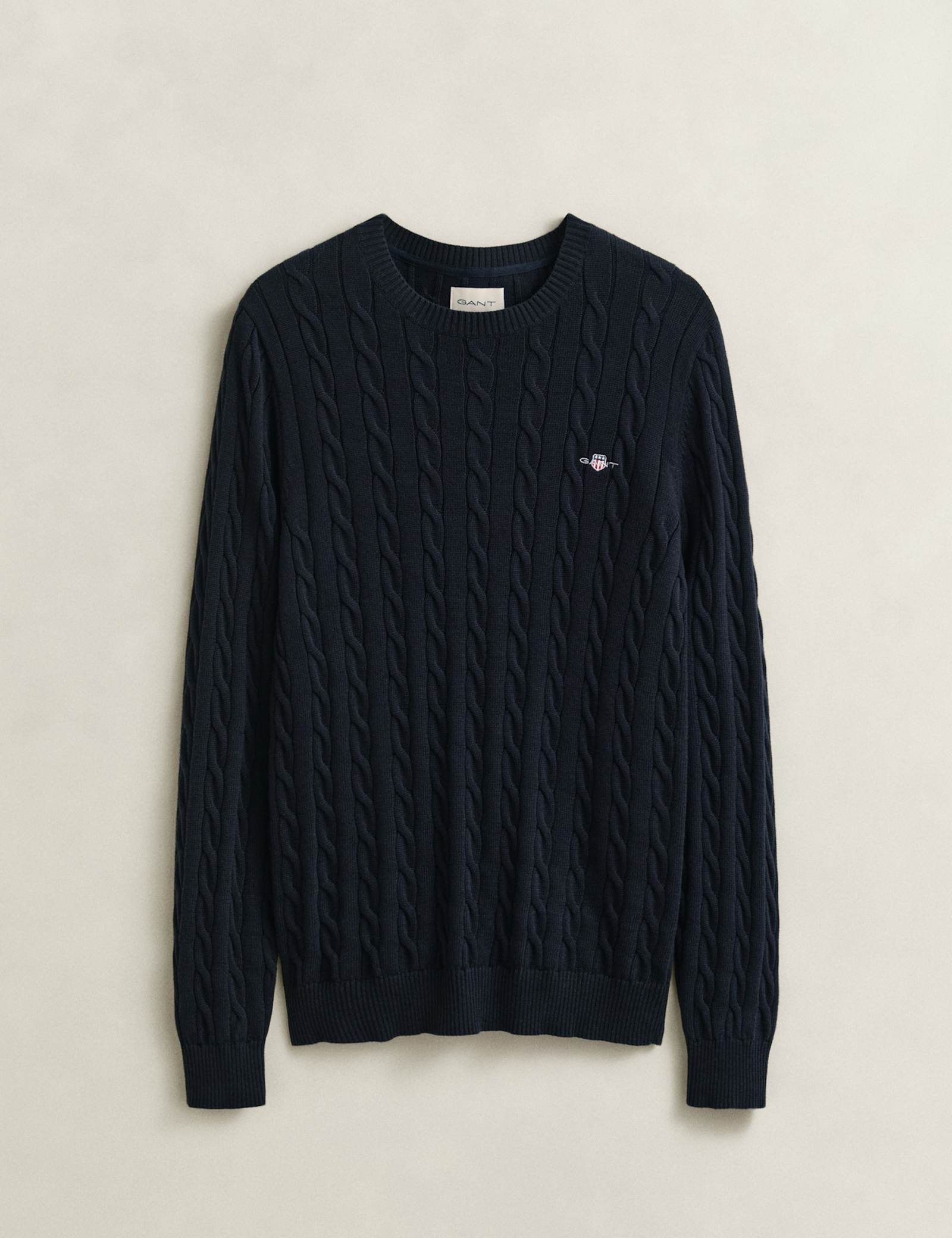 Pure Cotton Cable Crew Neck Jumper - image 4