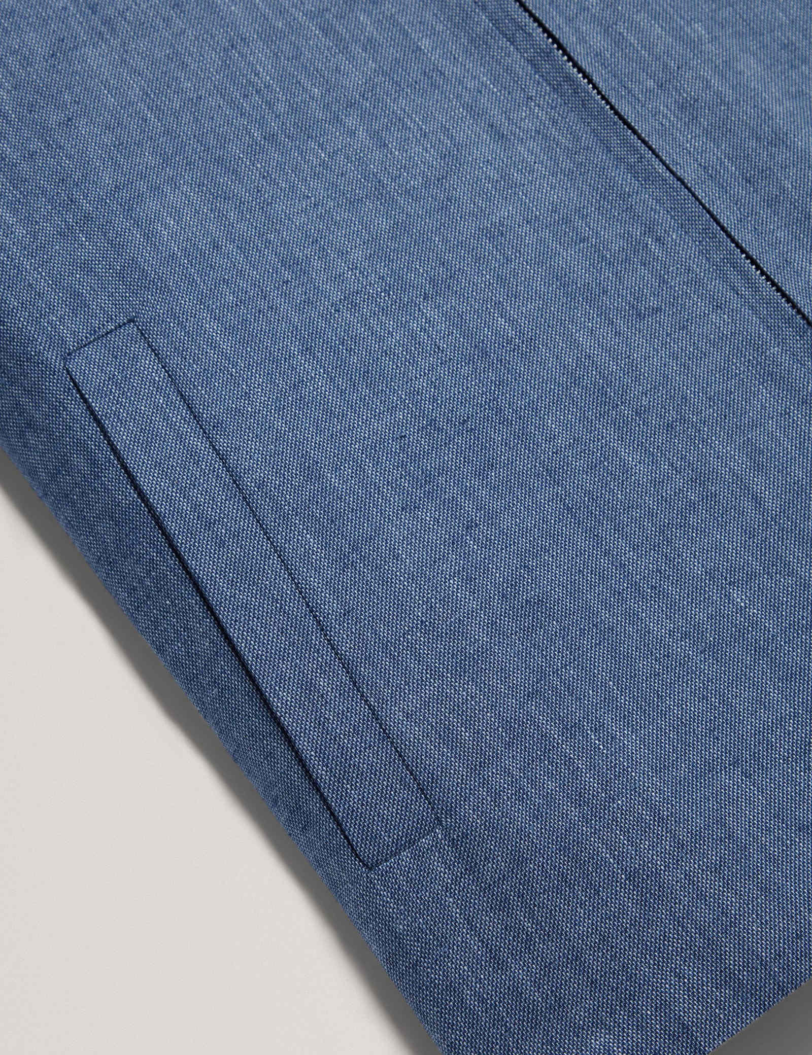Linen Rich Collared Harrington Jacket - image 4