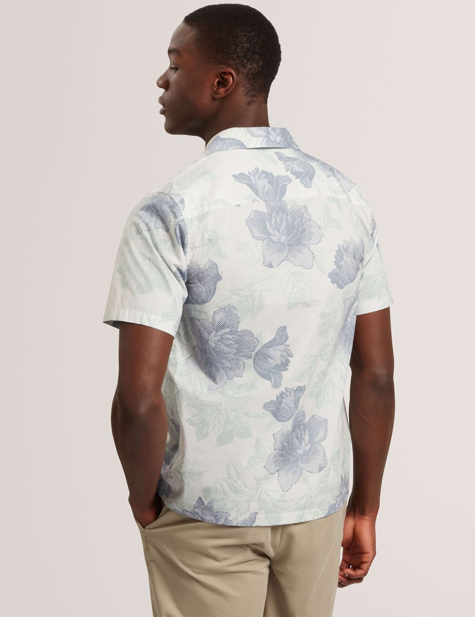Regular Fit Pure Cotton Floral Short Sleeve Shirt - image 3