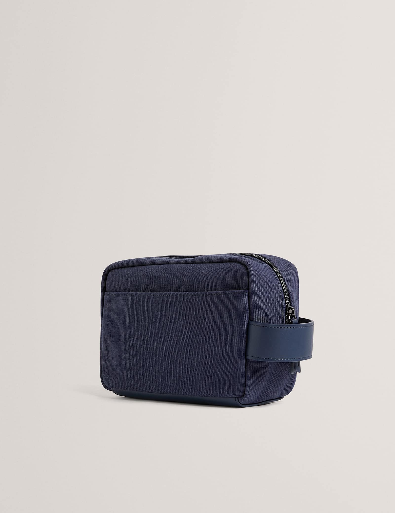 Pure Cotton Canvas Stud Detail Washbag - image 4