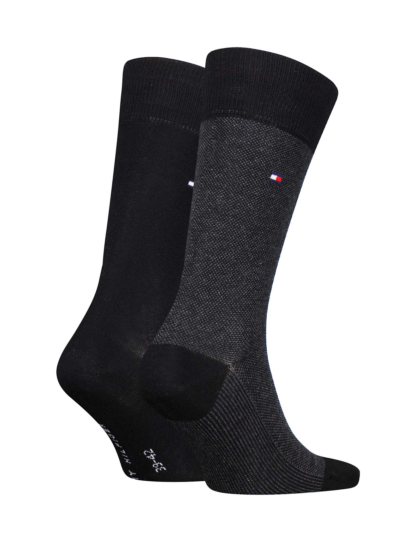 2 Pack Birdseye & Plain Cotton Rich Socks - image 3