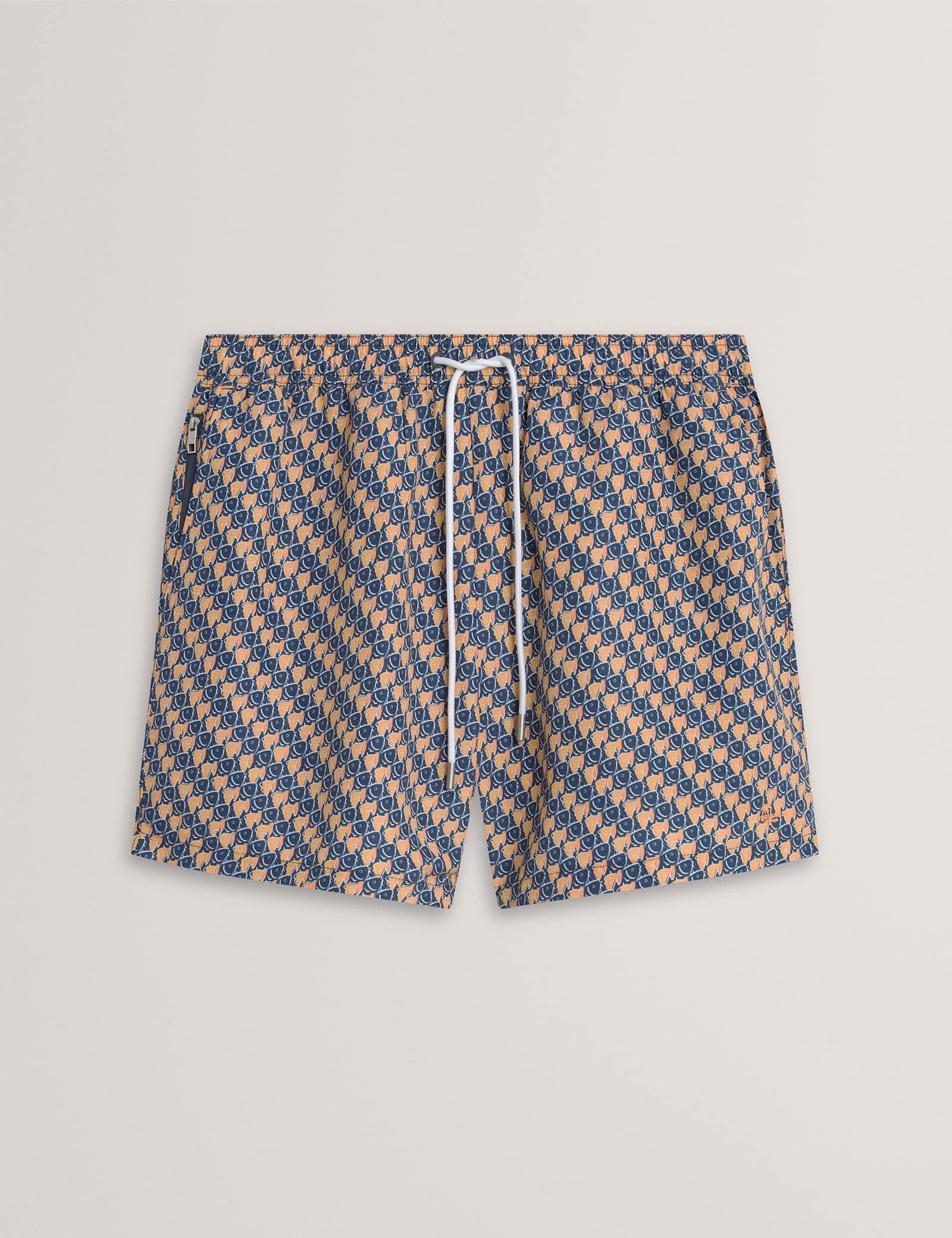 Geometric Print Swim Shorts - image 1